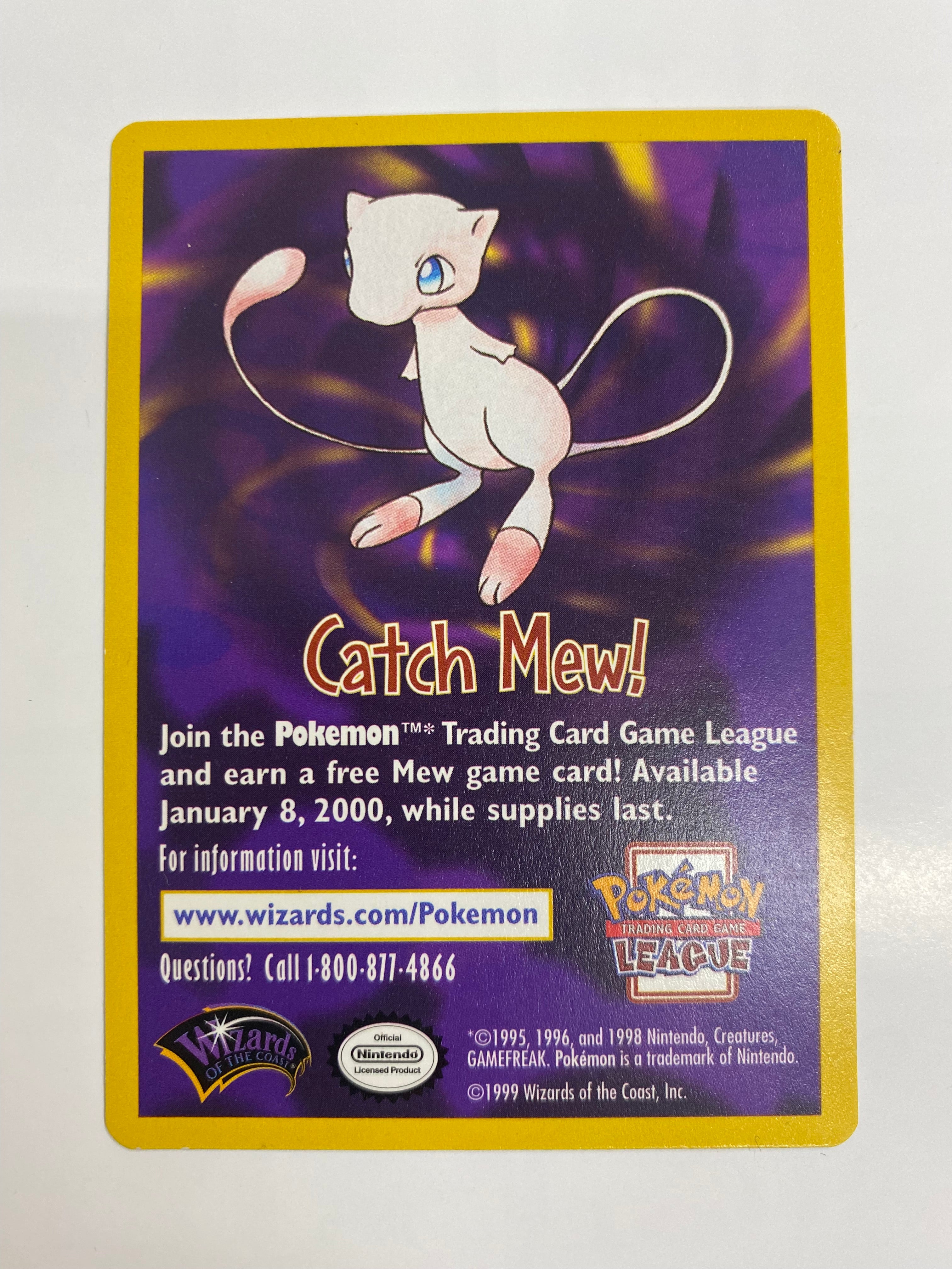 Catch Mew Promo Pokemon Card Pokemon Movie NM Catch Mew Promo Pokemon Card Pokemon Movie NM