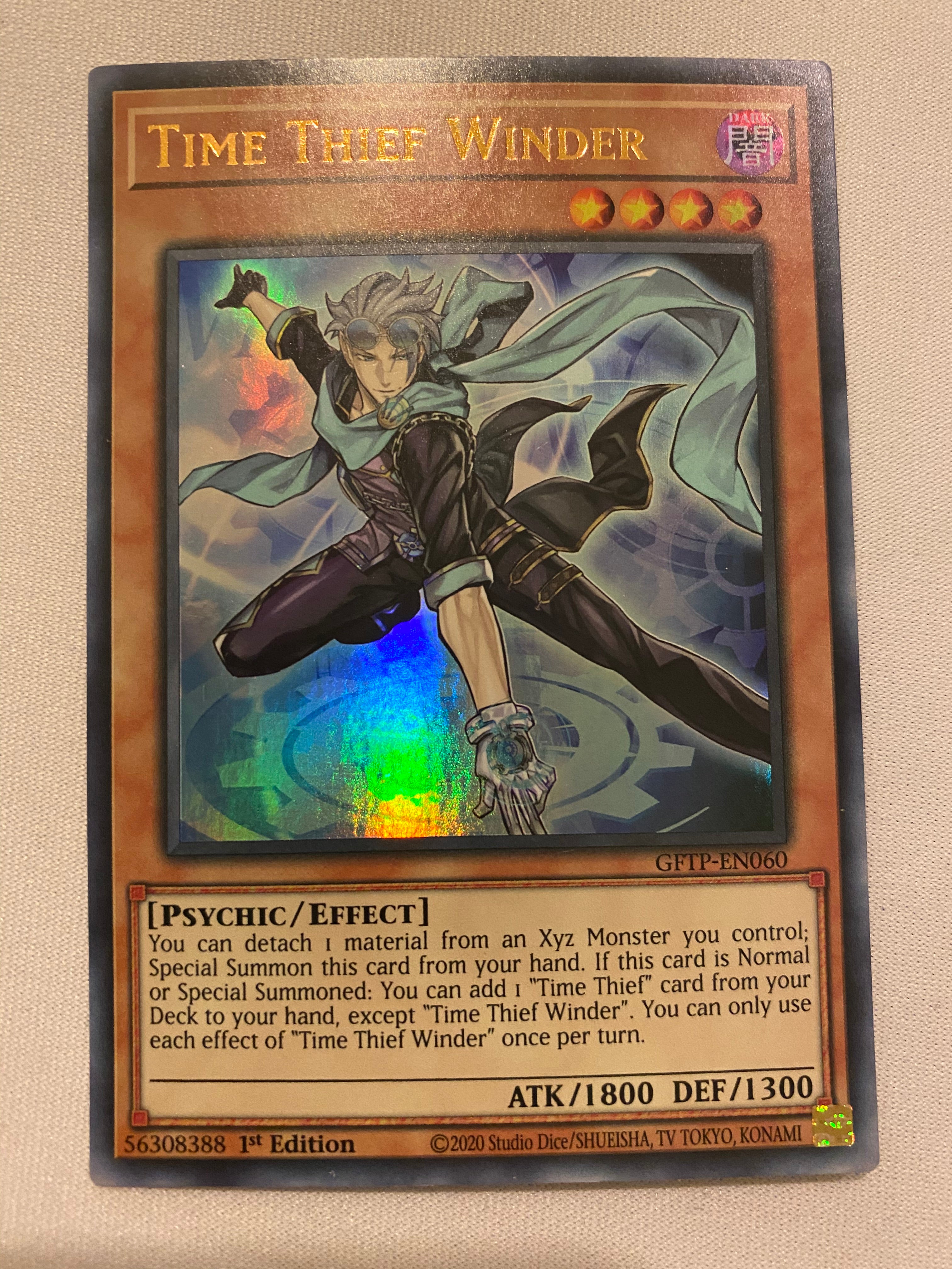 Yugioh Time Thief Winder GFTP-EN060 Ultra Rare 1st Edition NM Yugioh Time Thief Winder GFTP-EN060 Ultra Rare 1st Edition NM