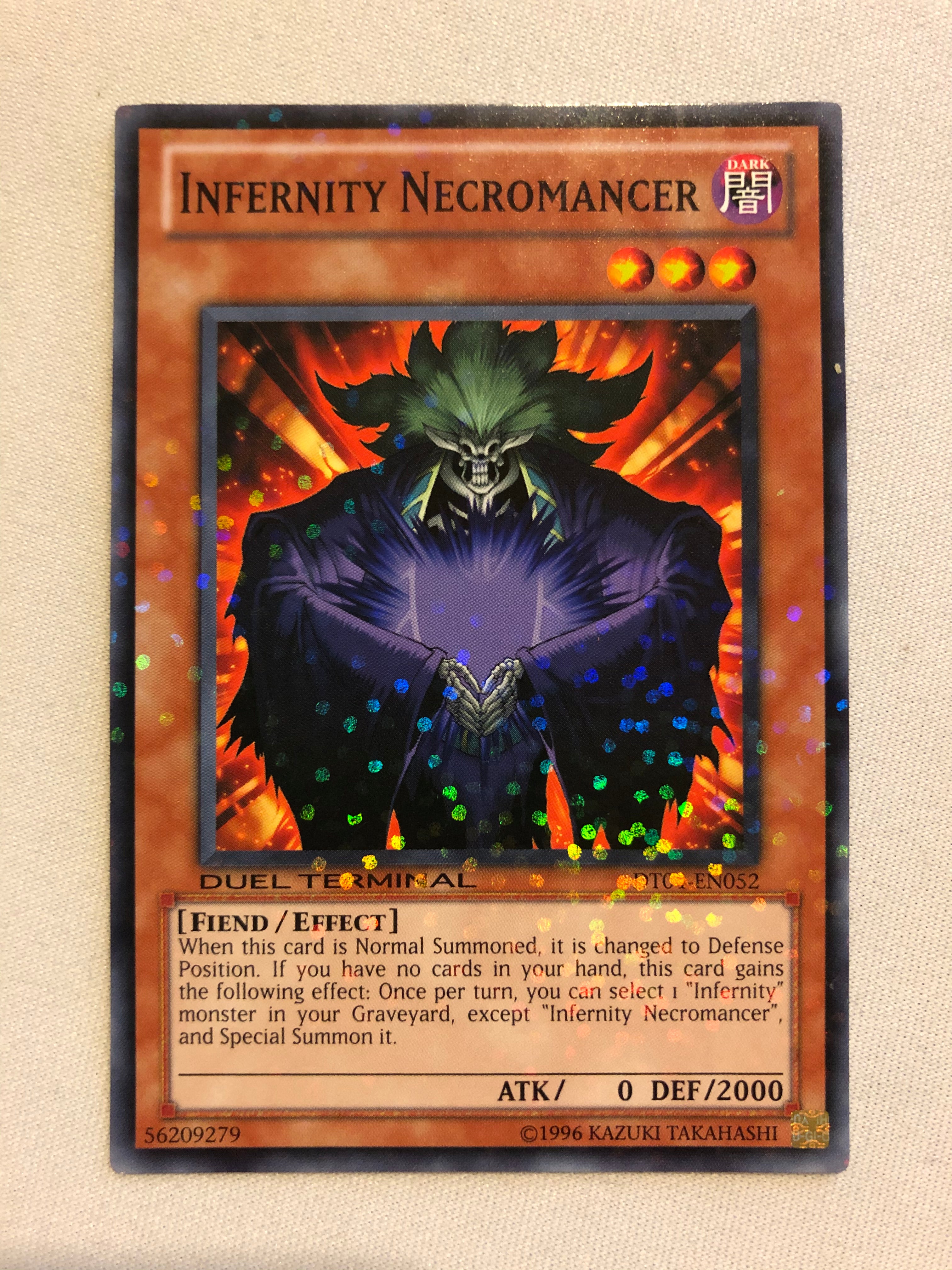 Yugioh Infernity Necromancer DT04-EN052 Parallel Rare Pokemon Card Nea