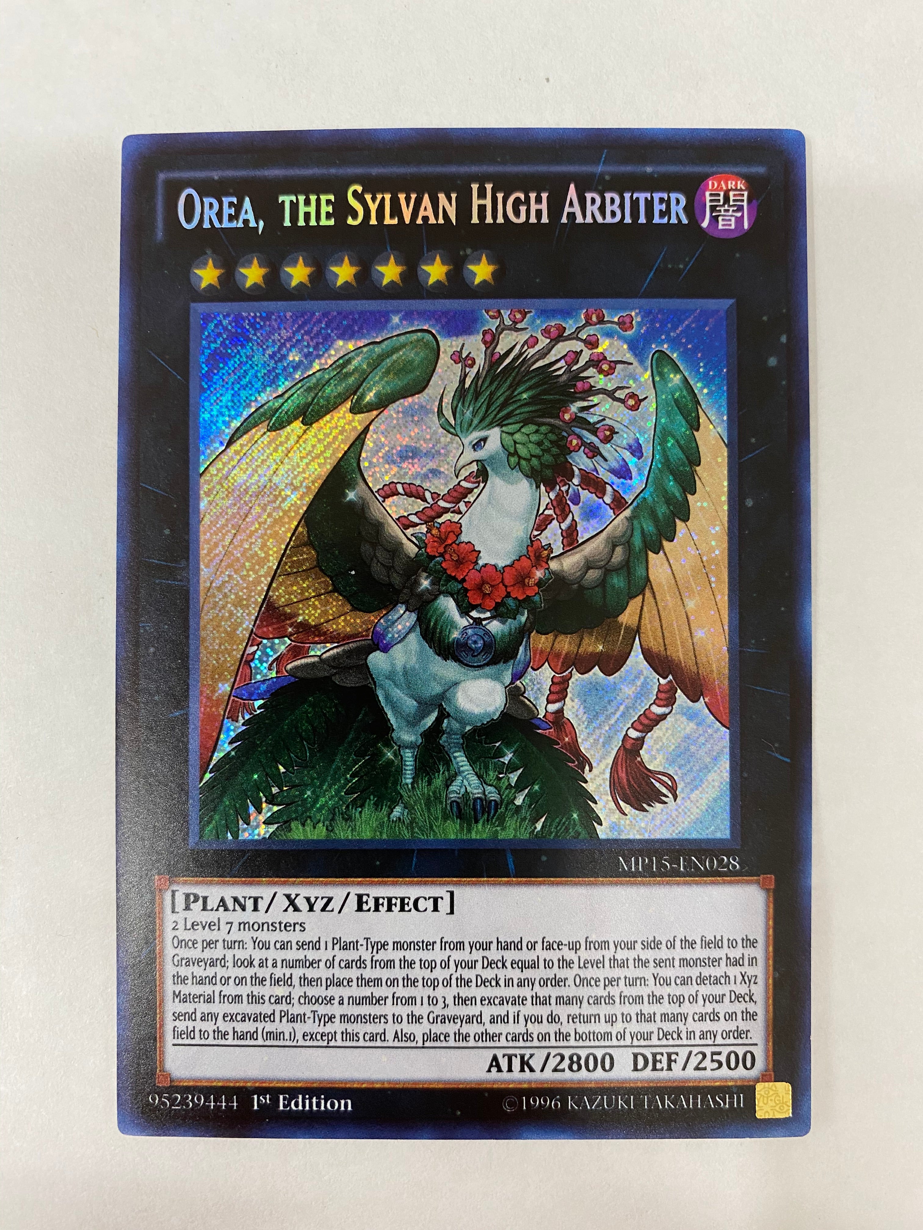 Yugioh Orea, the Sylvan High Arbiter MP15-EN028 Secret Rare 1st Editio