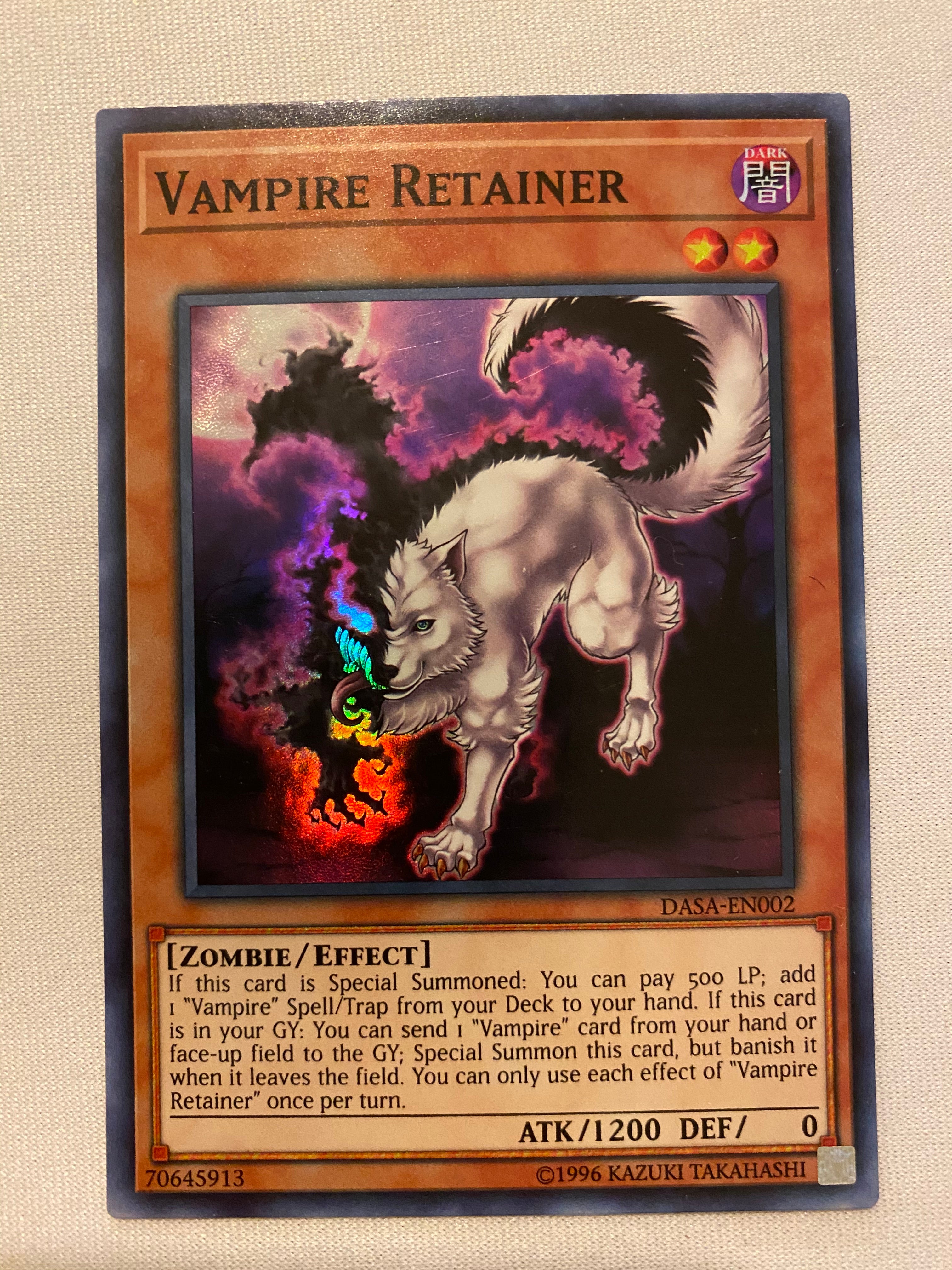 Yugioh Vampire Retainer DASA-EN002 Super Rare Unlimited NM Yugioh Vampire Retainer DASA-EN002 Super Rare Unlimited NM