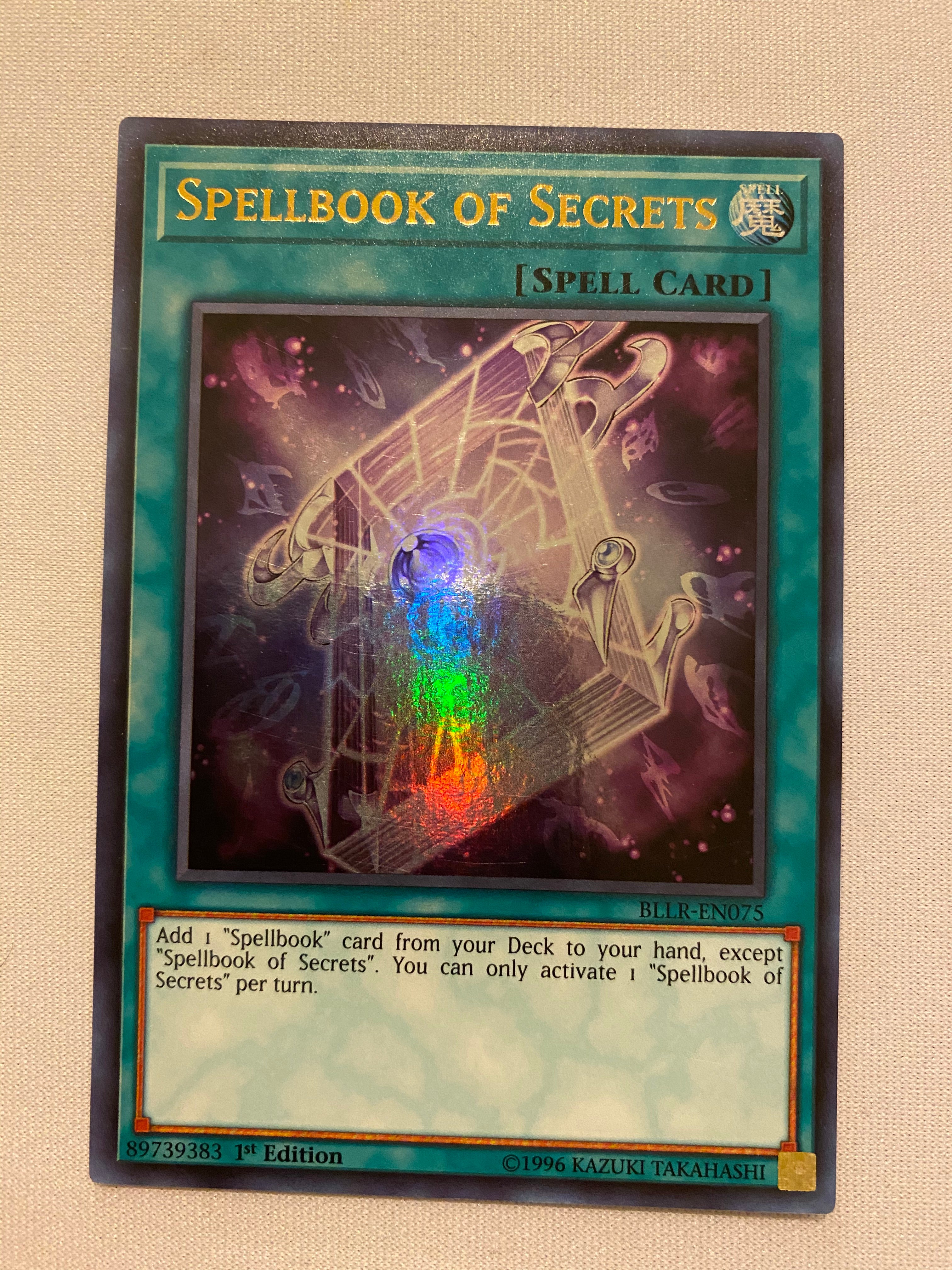 Yugioh Spellbook Of Secrets BLLR-EN075 Ultra Rare 1st Edition NM