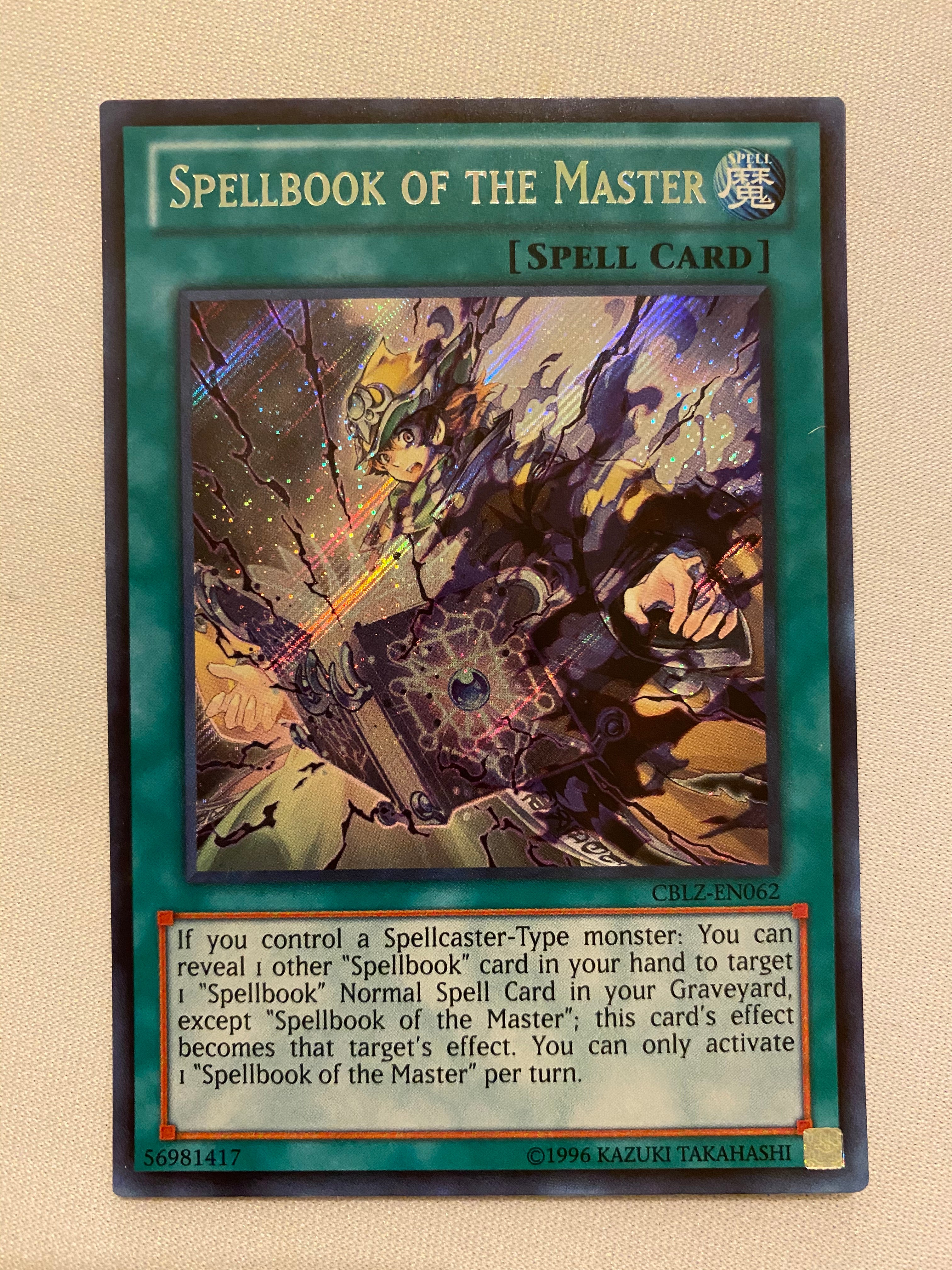 Yugioh Spellbook of the Master CBLZ-EN062 Secret Rare Unlimited NM