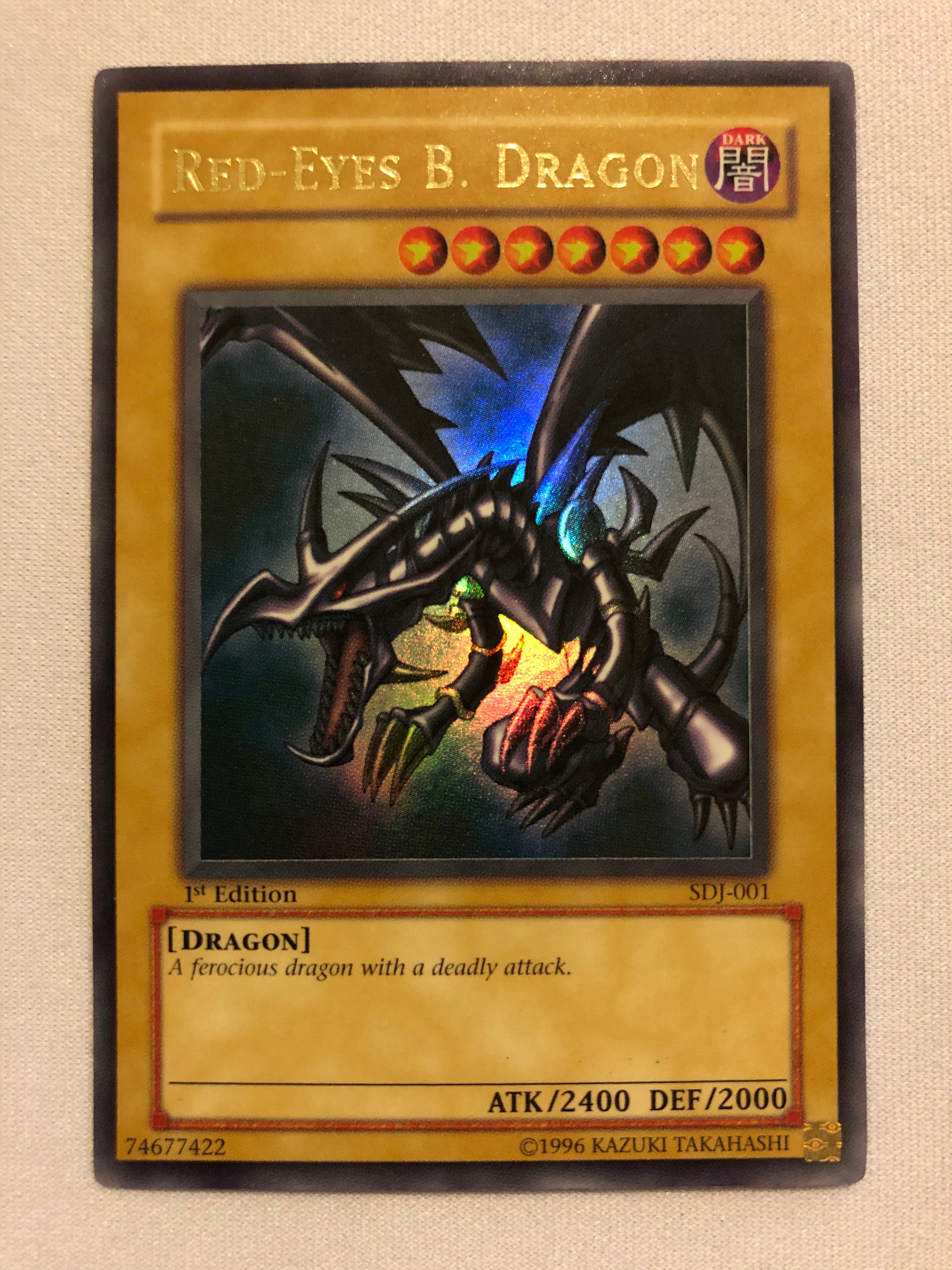 Yugioh Red Eyes B. Dragon SDJ-001 1st Edition Ultra Rare Mint/Near Min