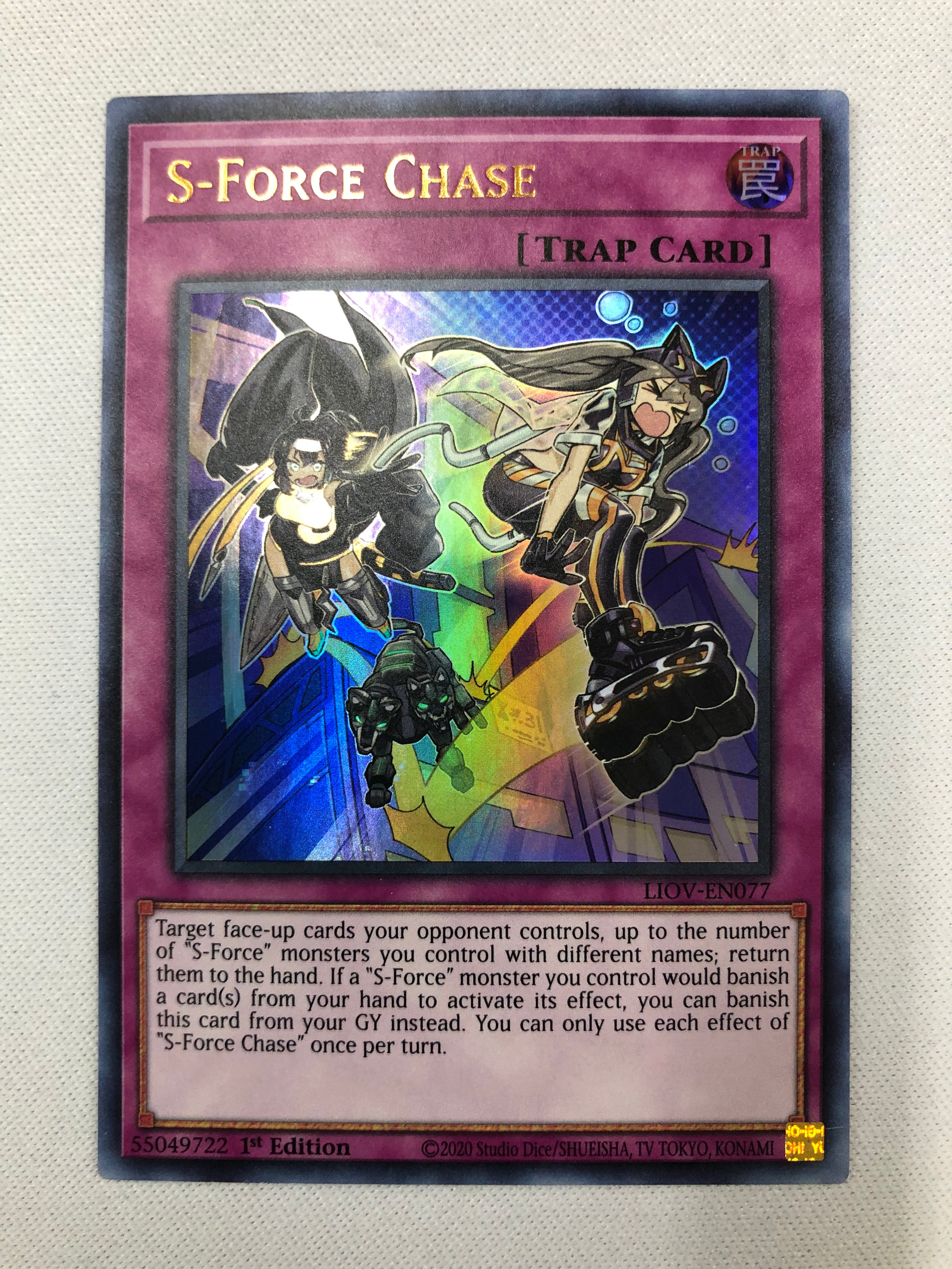 Yugioh S-Force Chase LIOV-EN077 Ultra Rare 1st Edition Near Mint