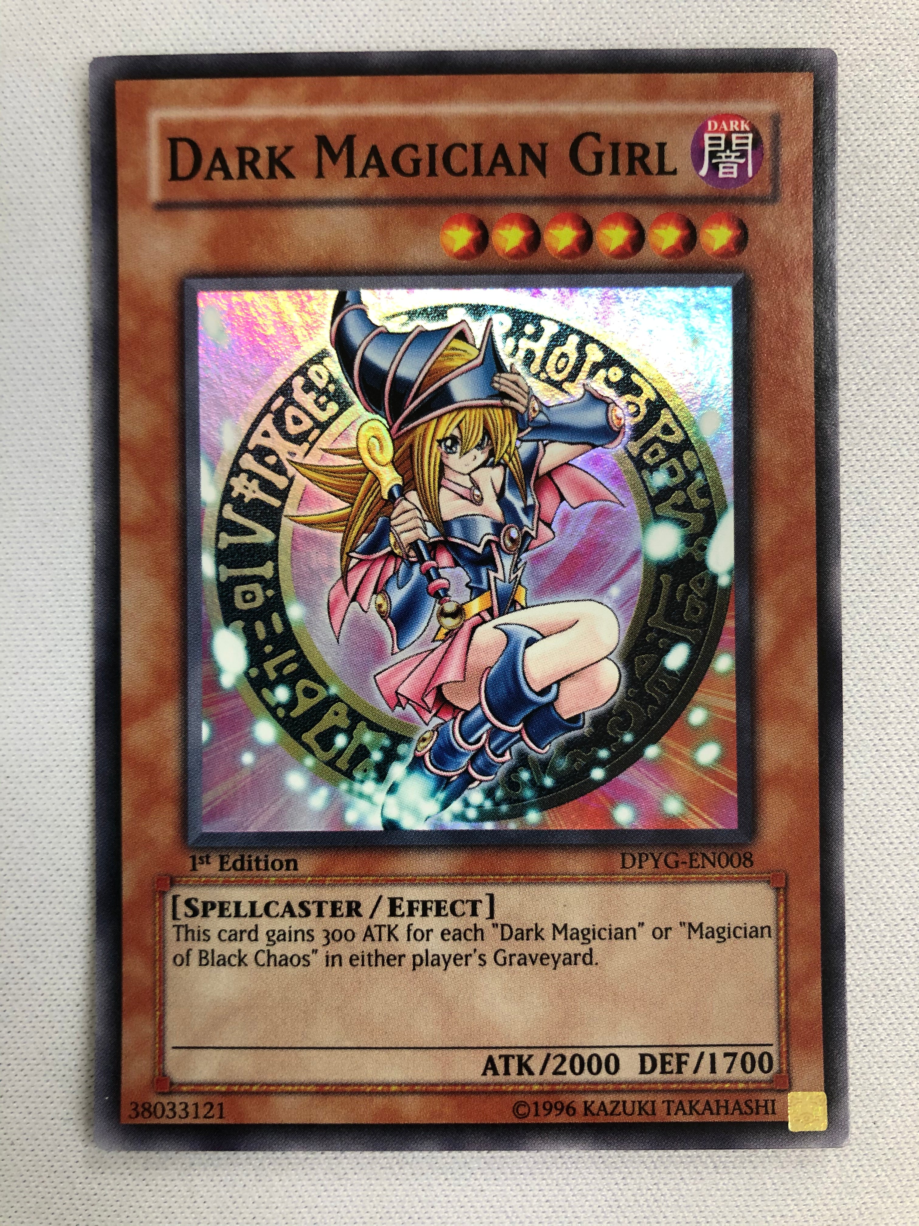 Yugioh Dark Magician Girl DPYG-EN008 1st Edition Super Rare Near Mint Yugioh Dark Magician Girl DPYG-EN008 1st Edition Super Rare Near Mint