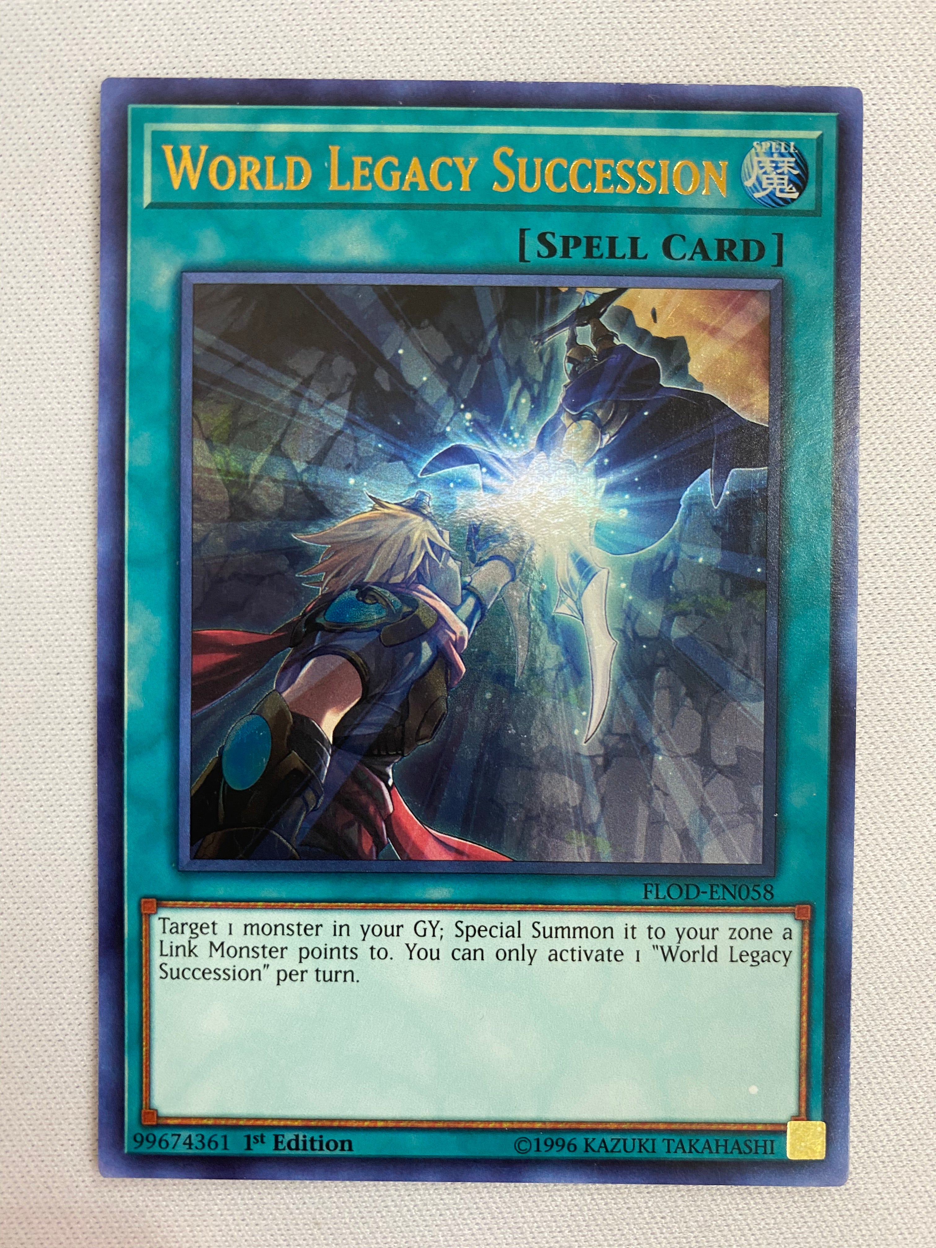 Yugioh World Legacy Succession FLOD-EN058 Ultra Rare 1st Edition NM