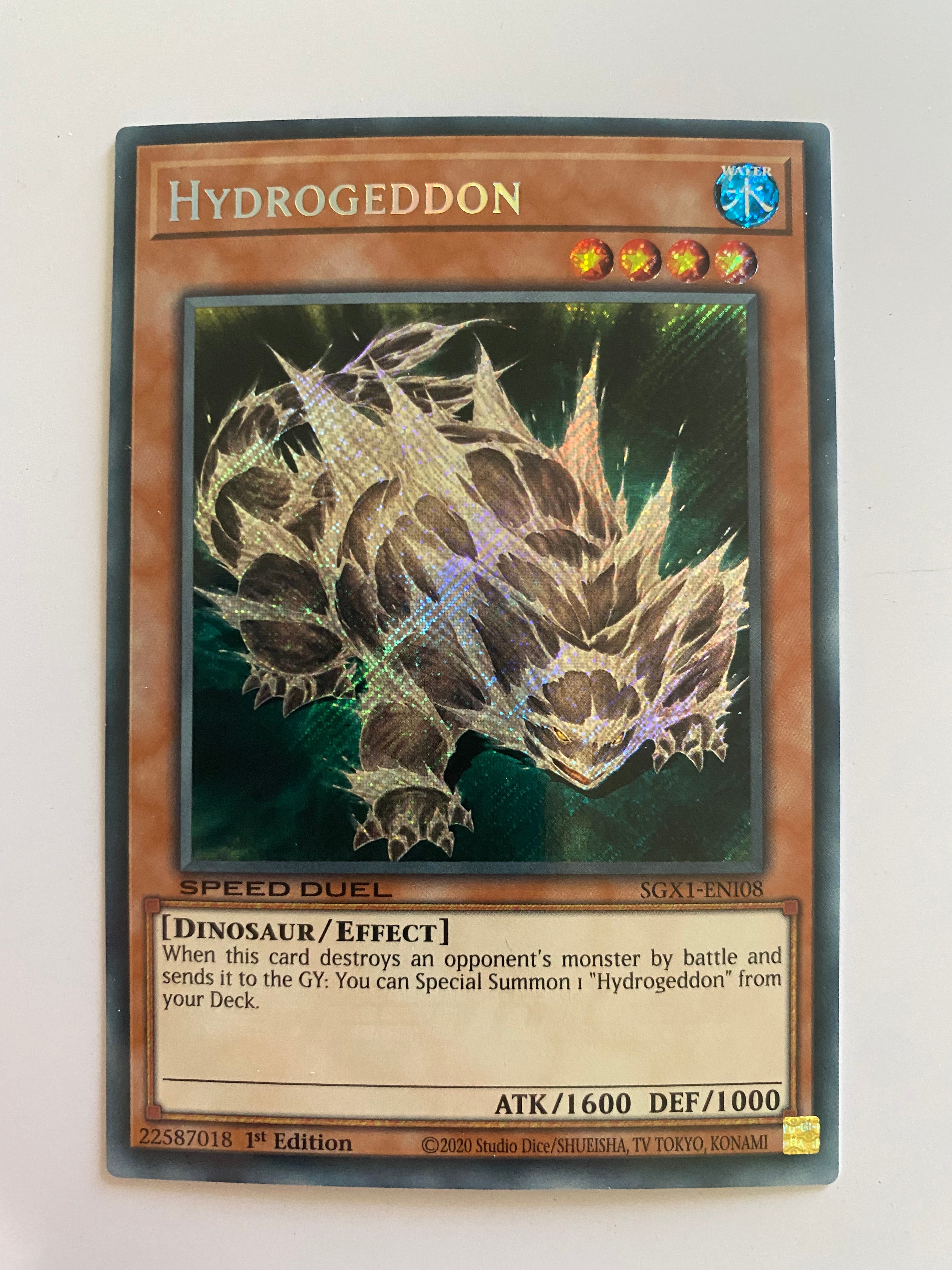 Yugioh Hydrogeddon Secret SGX1-ENI08 1st Edition Speed Duel Near Mint Yugioh Hydrogeddon Secret SGX1-ENI08 1st Edition Speed Duel Near Mint