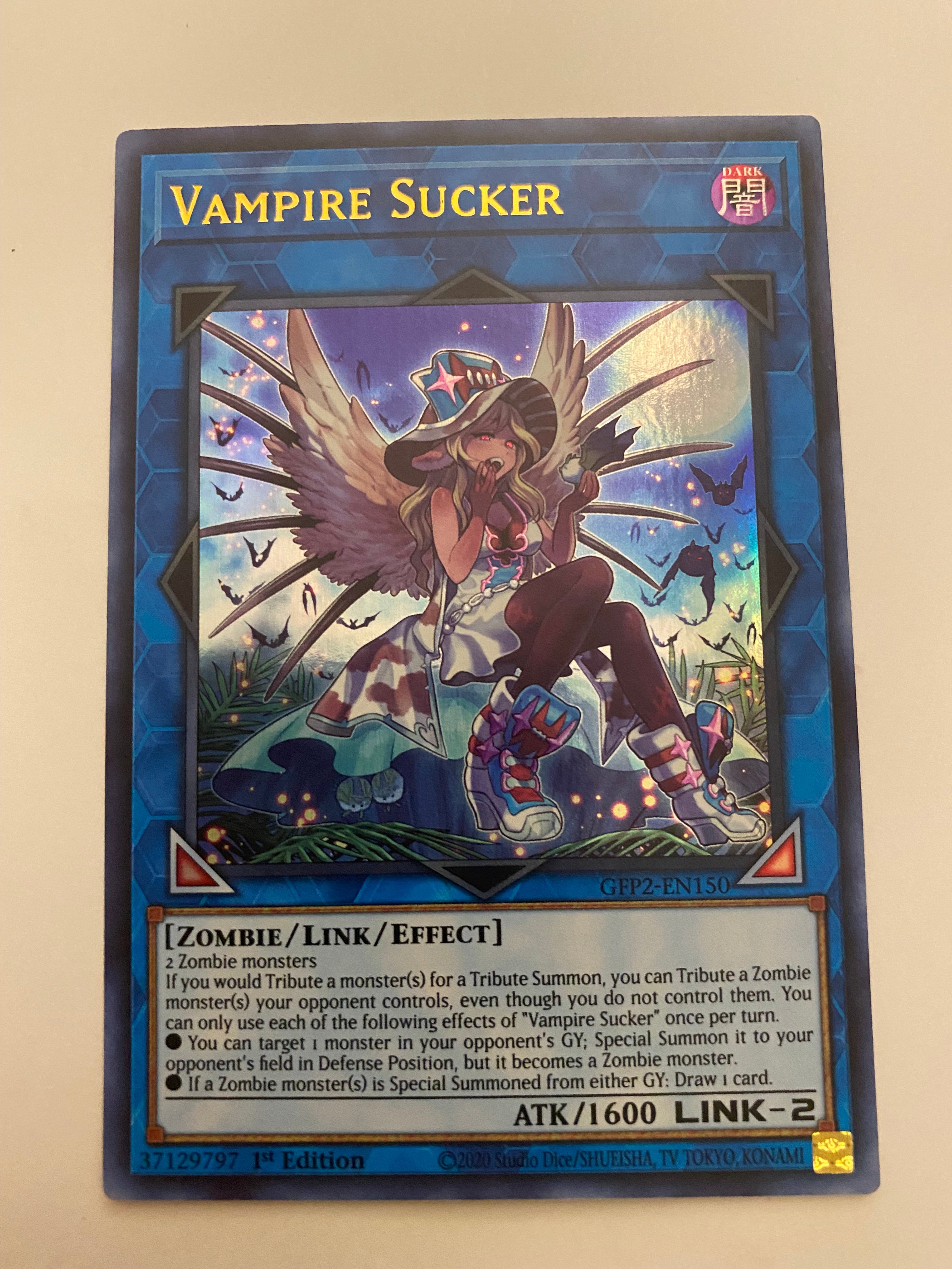 Yugioh Vampire Sucker GFP2-EN150 1st Edition Ultra Rare NM Yugioh Vampire Sucker GFP2-EN150 1st Edition Ultra Rare NM