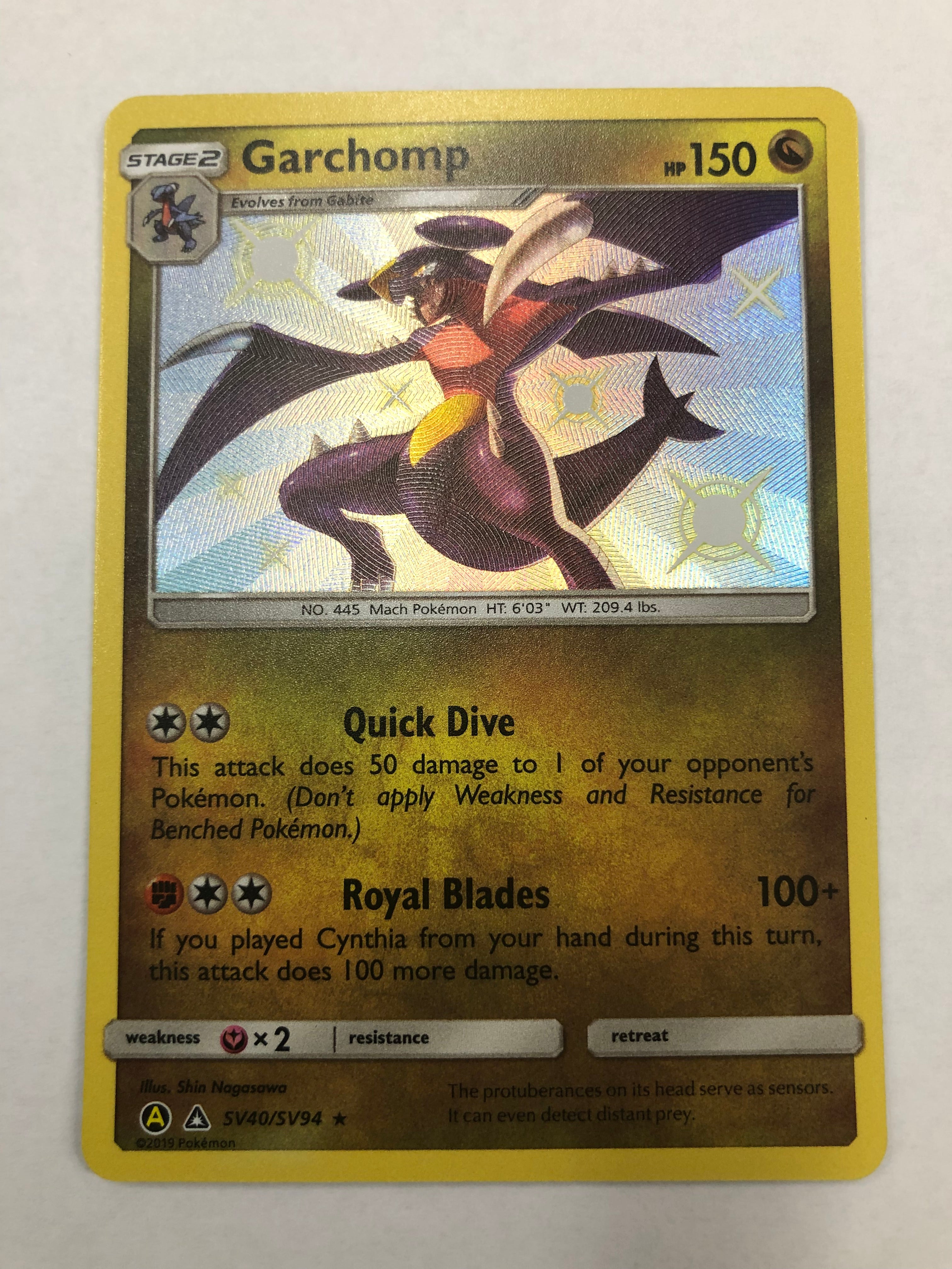 Garchomp SV40/SV94 Shiny Rare Pokemon Card Near Mint Garchomp SV40/SV94 Shiny Rare Pokemon Card Near Mint