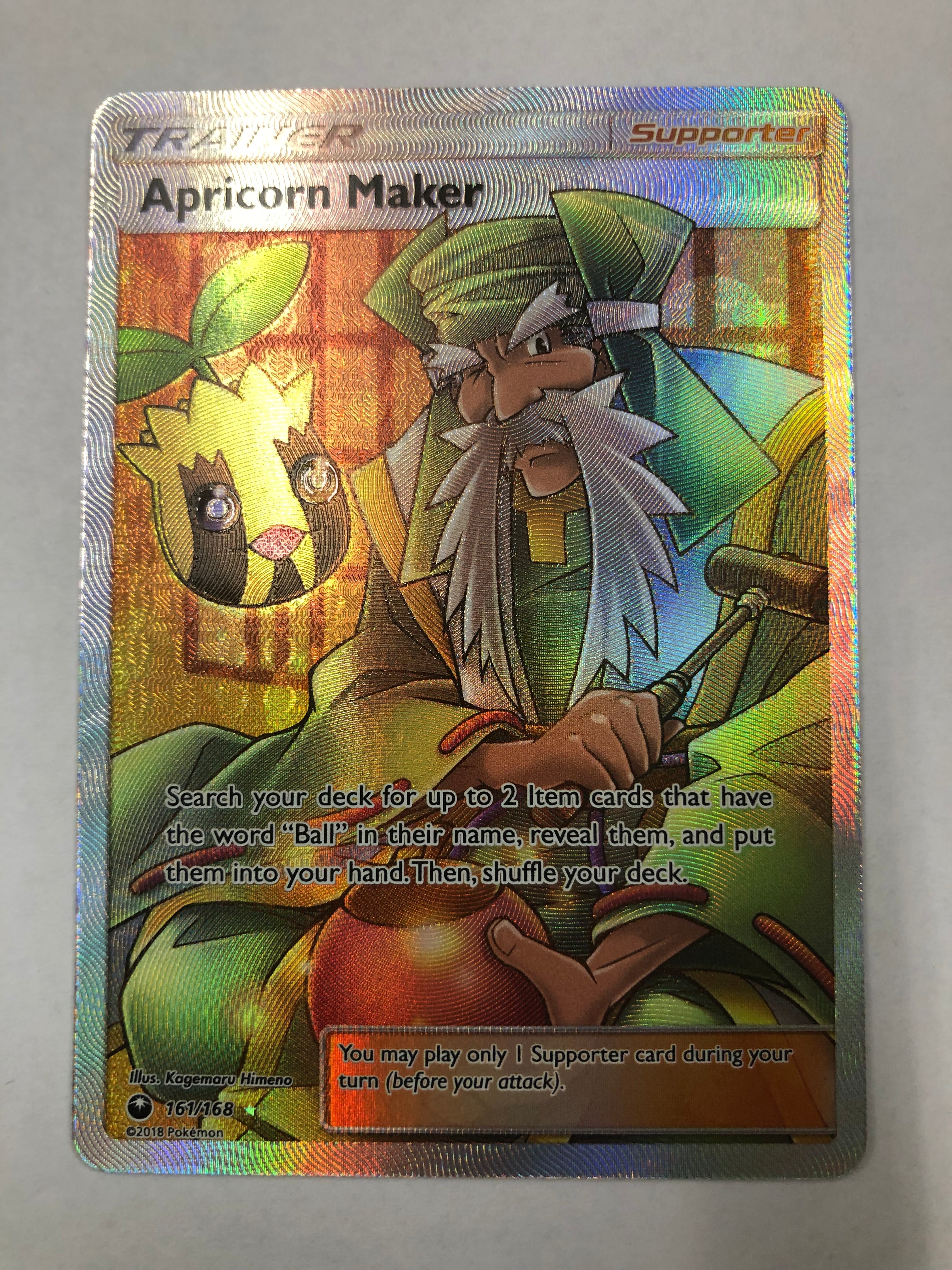 pokemon full art card maker Pokemon SM Celestial Storm: Apricorn Maker - 161/168 Full Art Ultra Ra