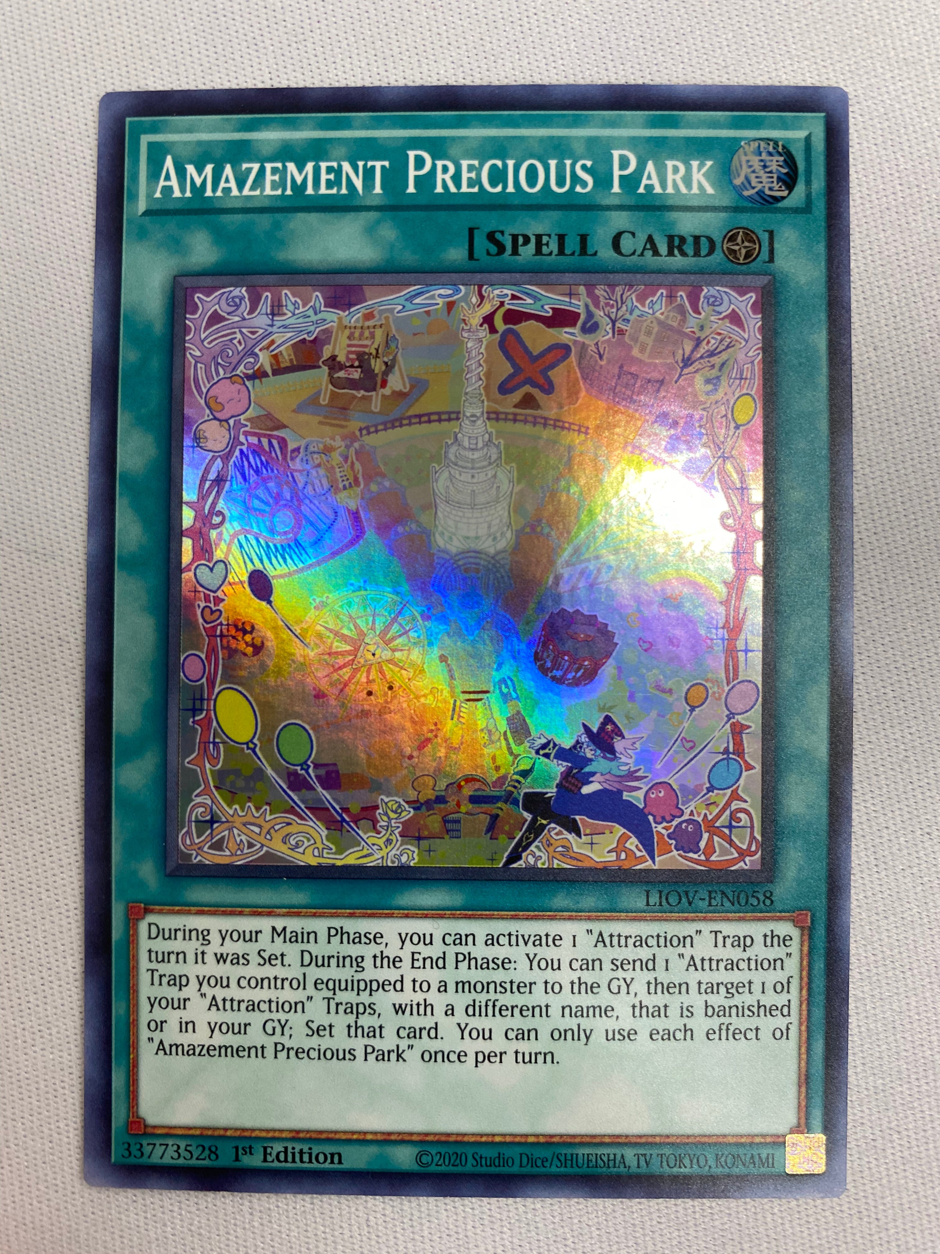 Yugioh Amazement Precious Park LIOV-EN058 Super Rare 1st Edition Near