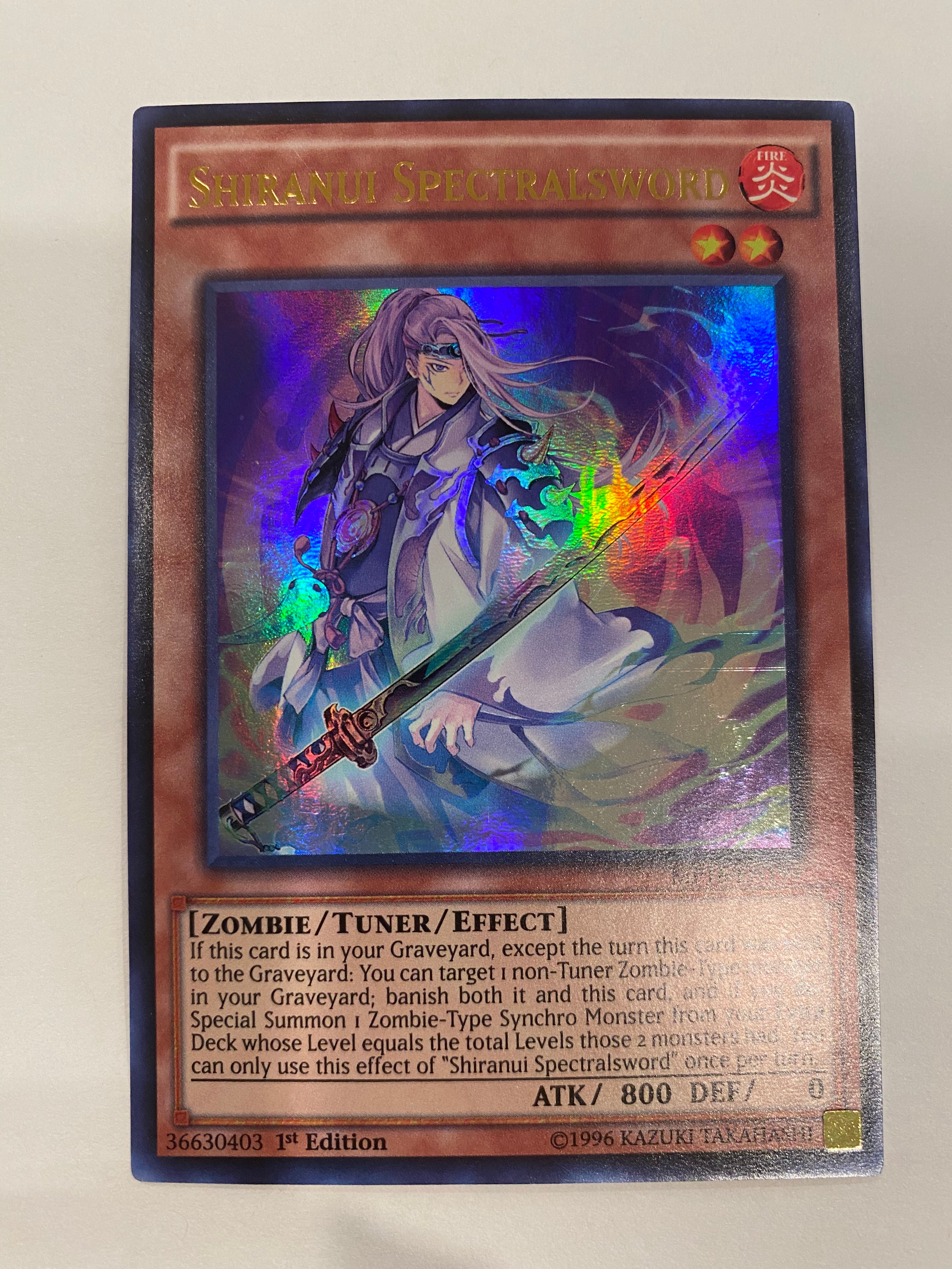 Yugioh Shiranui Spectralsword MP16-EN199 1st Edition Ultra Rare NM