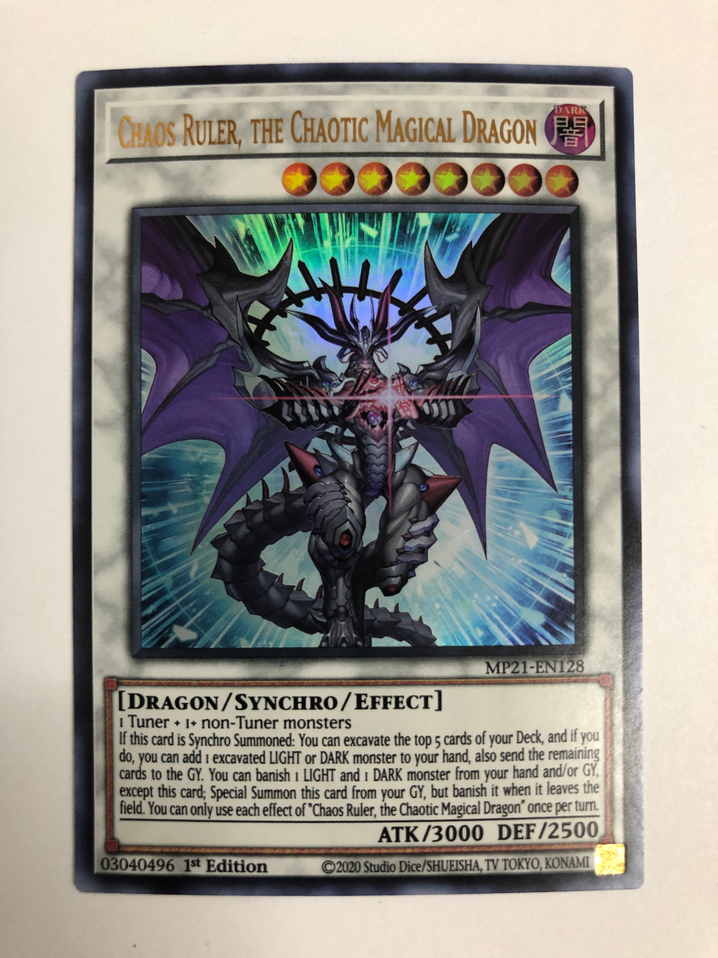 yugioh chaos ruler the chaotic magical dragon deck Yugioh Chaos Ruler, the Chaotic Magical Dragon MP21-EN128 Ultra Rare 1