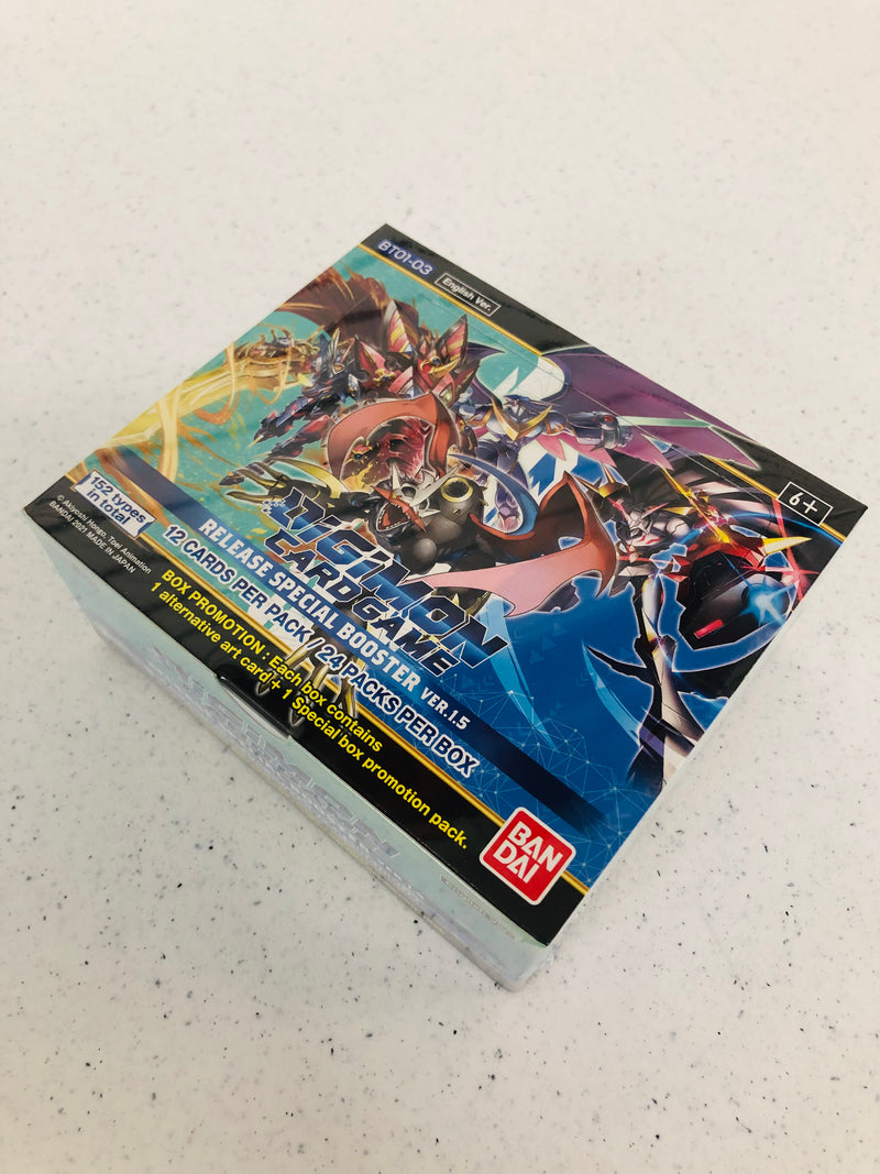 Digimon TCG Release Special 1.5 Booster Box BT01-03 New Factory Sealed