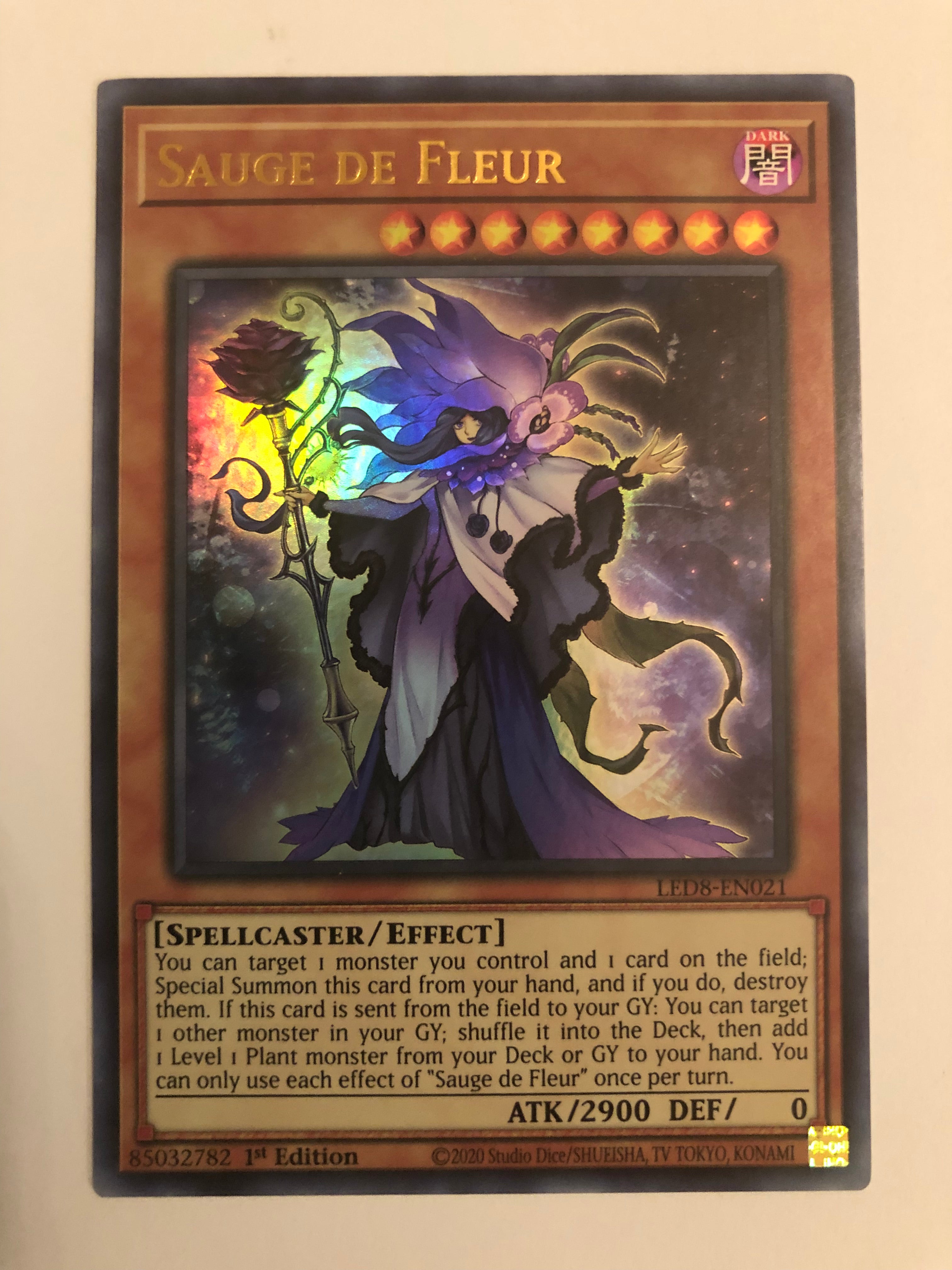 Yugioh Sauge De Fleur LED8-EN021 Ultra Rare 1st Edition Near Mint Yugioh Sauge De Fleur LED8-EN021 Ultra Rare 1st Edition Near Mint