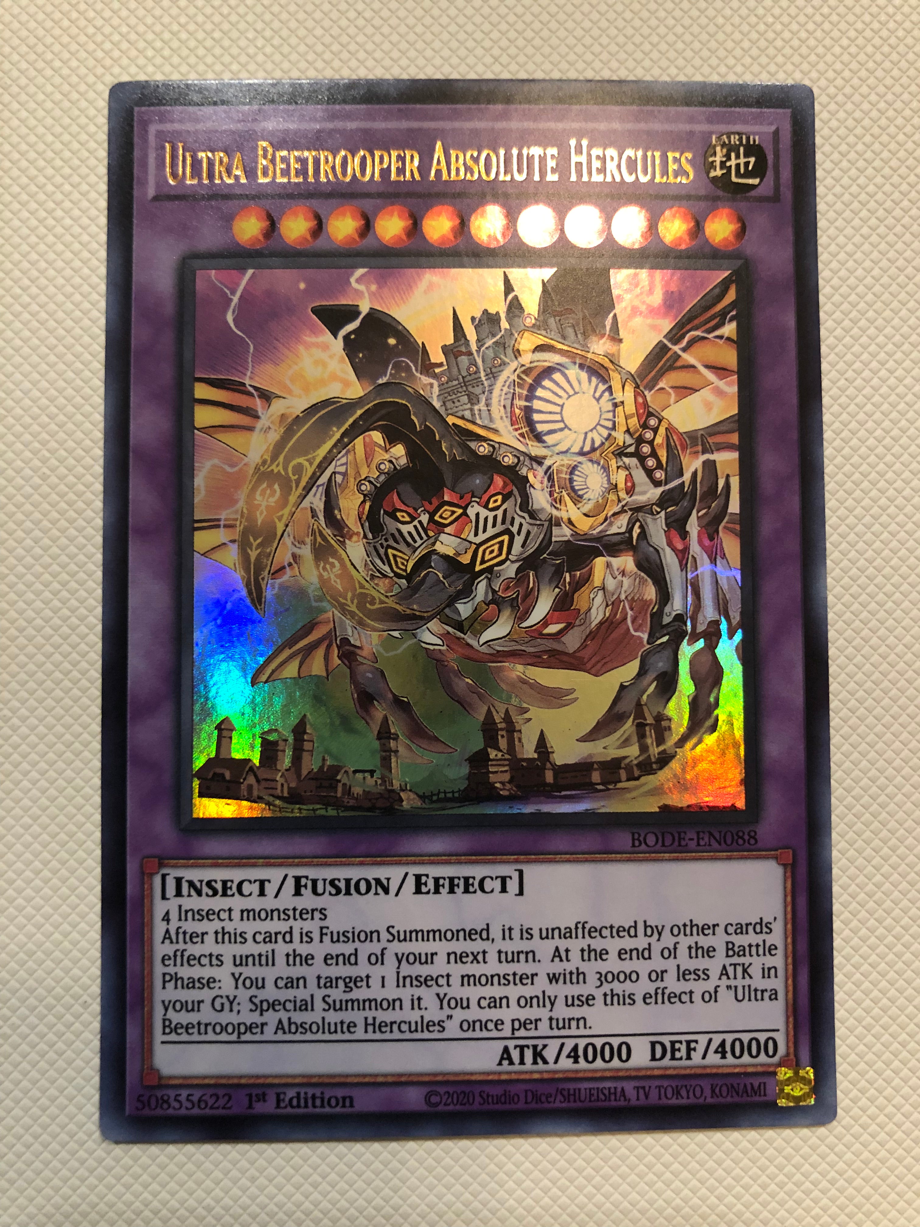 Yugioh Ultra Beetrooper Absolute Hercules BODE-EN088 Ultra Rare 1st Ed