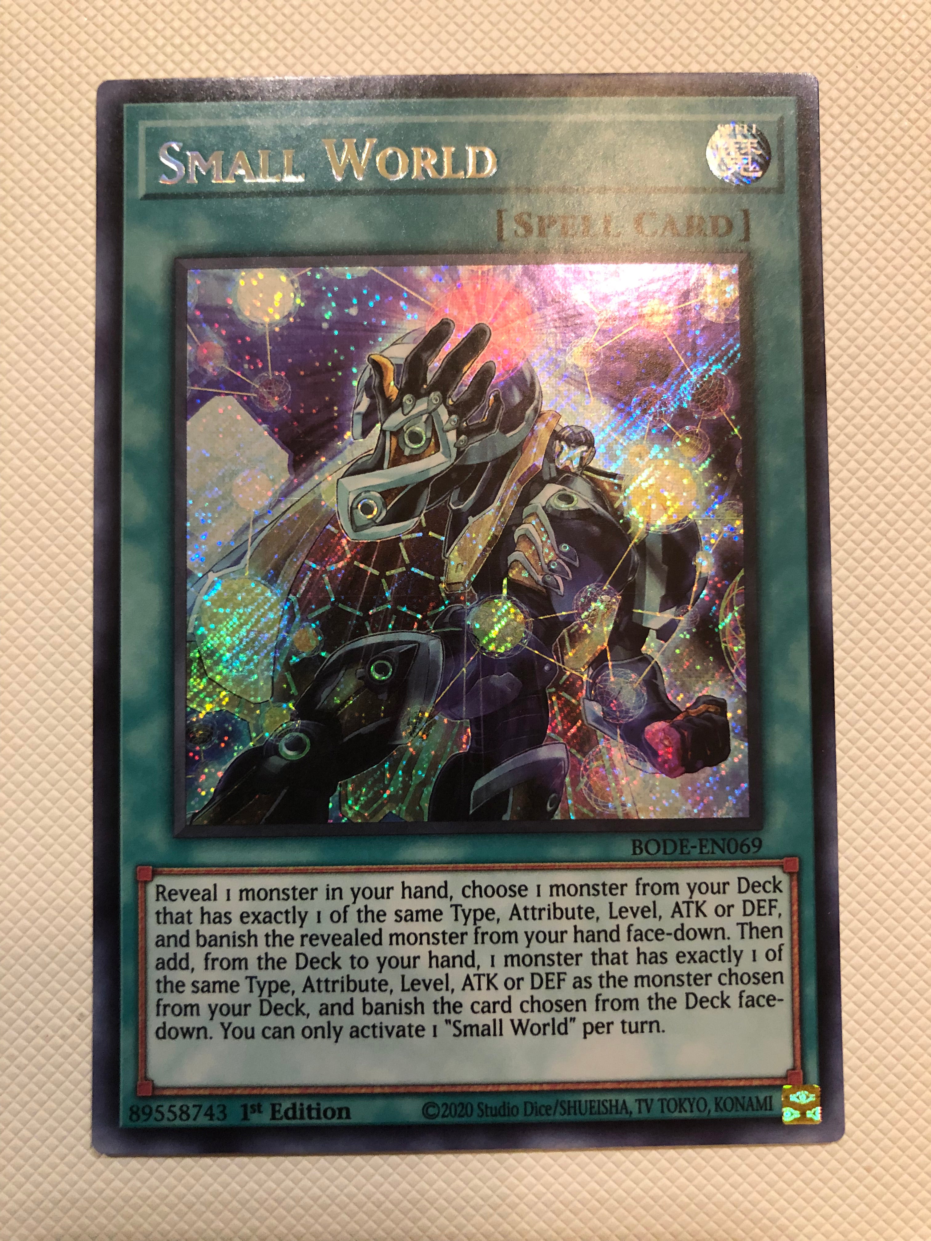 Yugioh Small World BODE-EN069 Secret Rare 1st Edition Near Mint