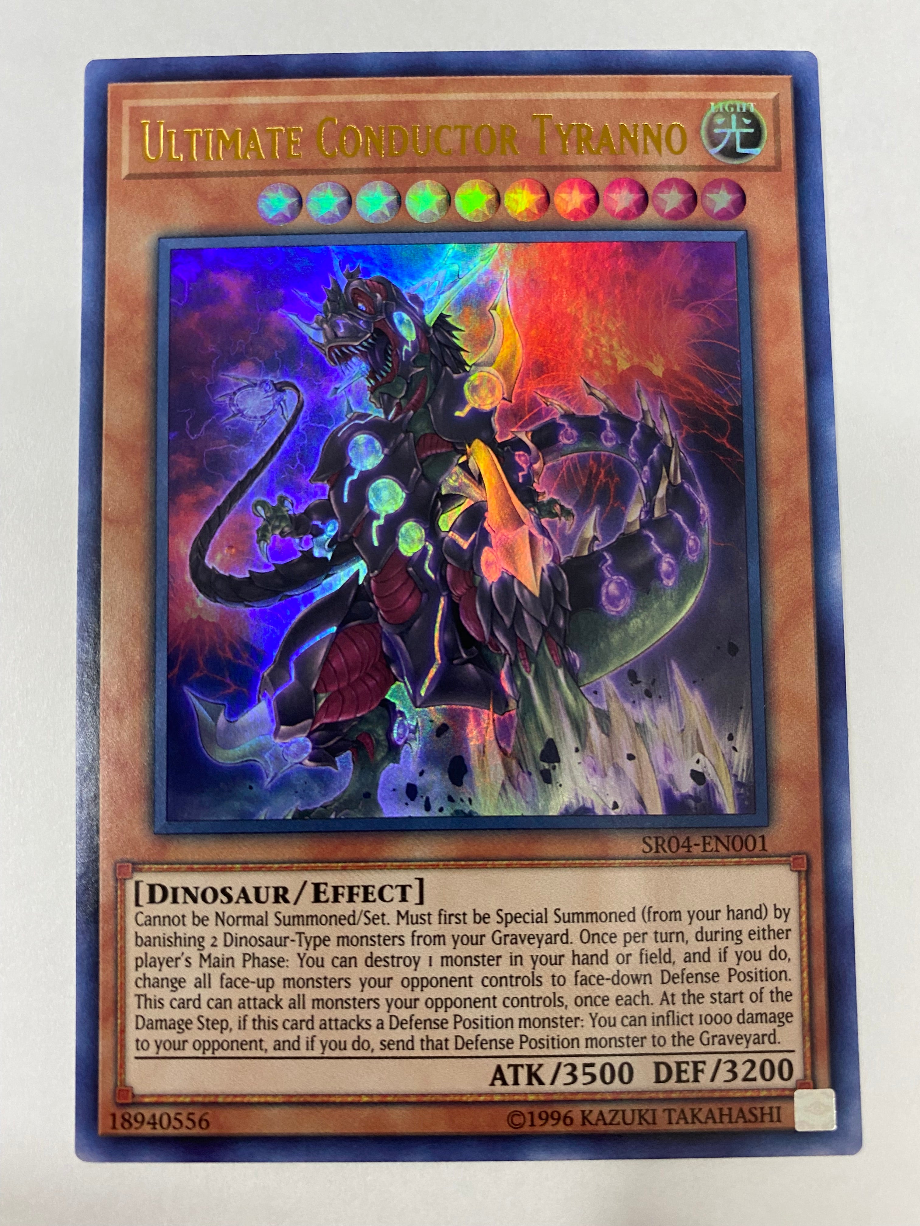 Yugioh Ultimate Conductor Tyranno SR04-EN001 Ultra Rare Unlimited NM
