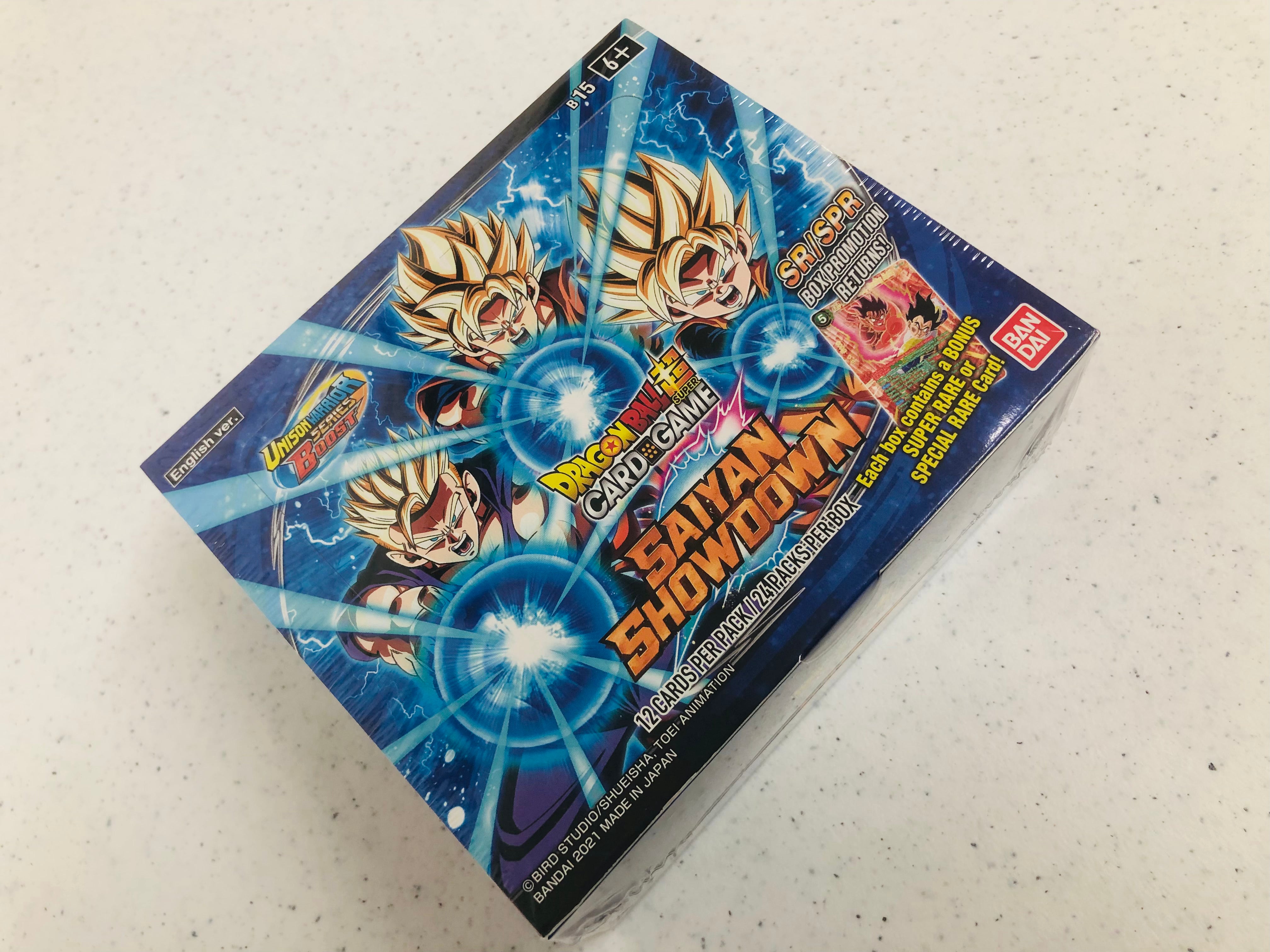 Dragon Ball Super TCG Saiyan Showdown Booster Box New Factory Sealed Dragon Ball Super TCG Saiyan Showdown Booster Box New Factory Sealed