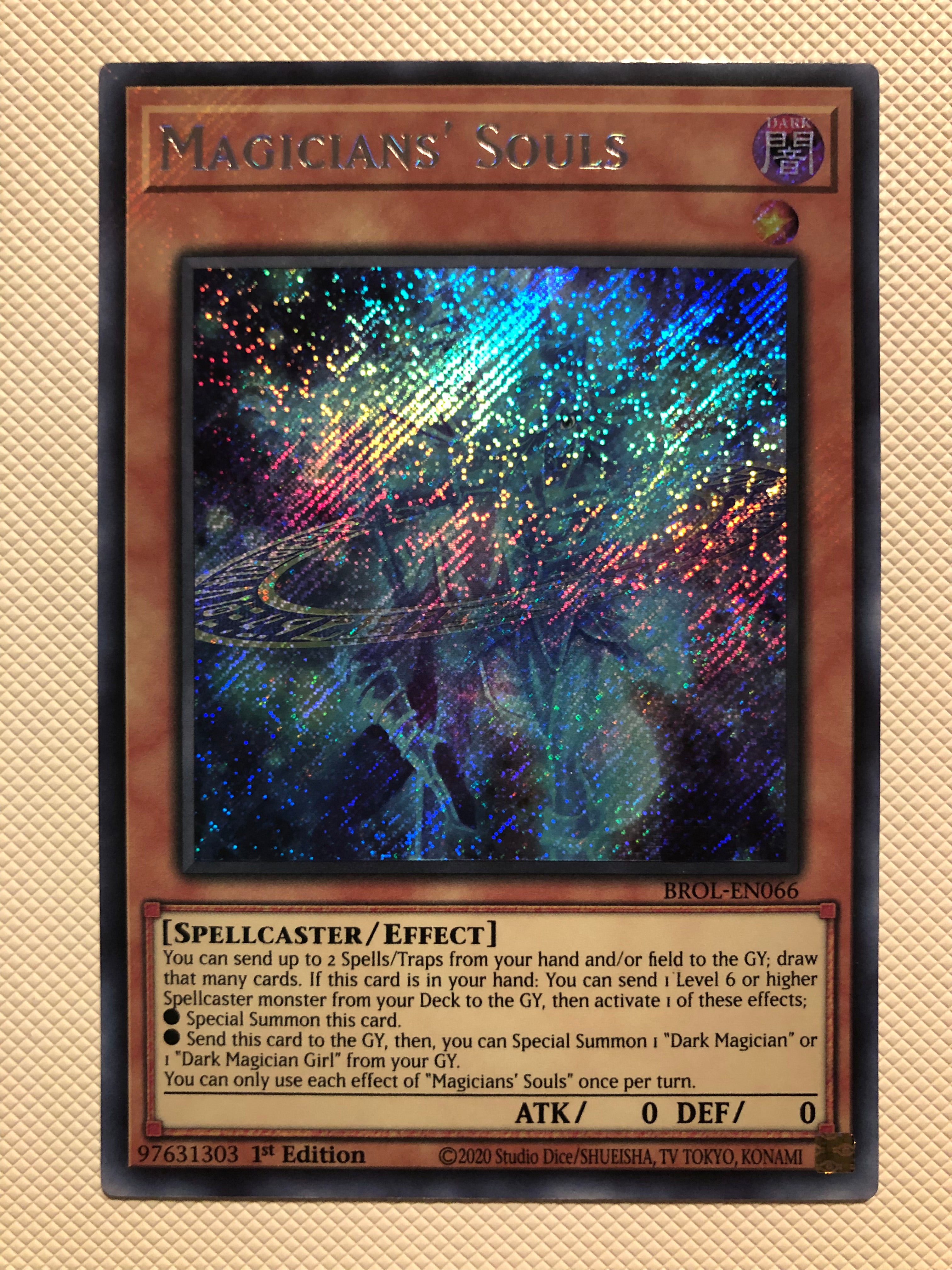 Yugioh Magicians' Souls BROL-EN066 Secret Rare 1st Edition NM