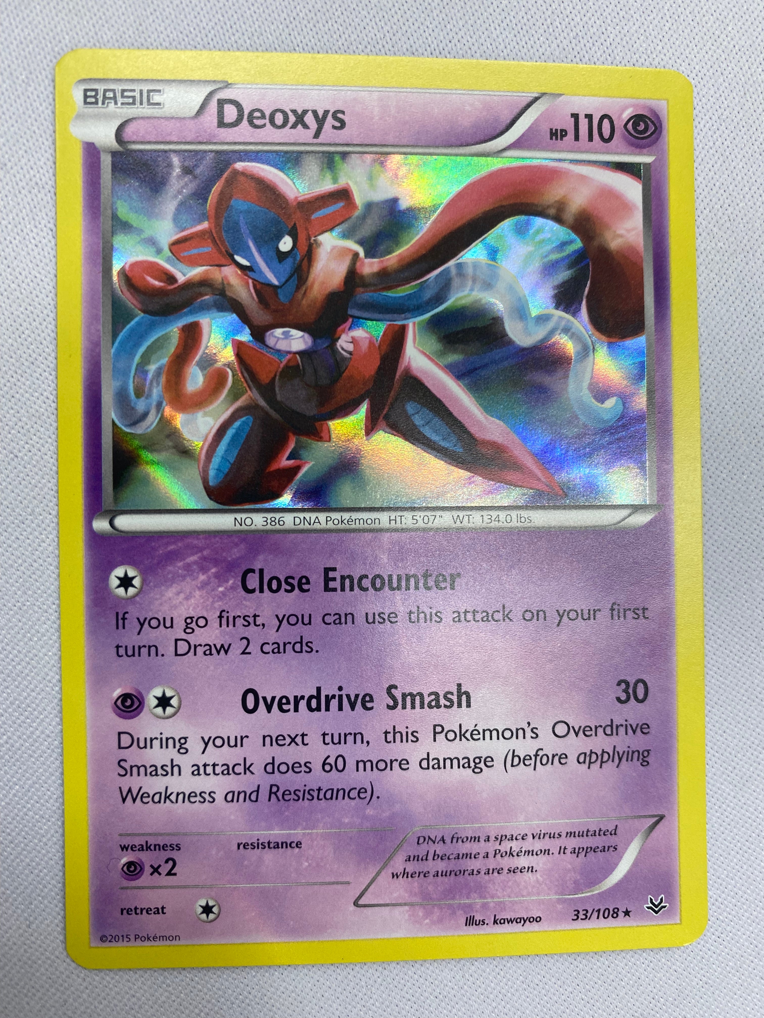 deoxys pokemon card price Deoxys 33/108 XY Roaring Skies Holo Rare Pokémon Card NM