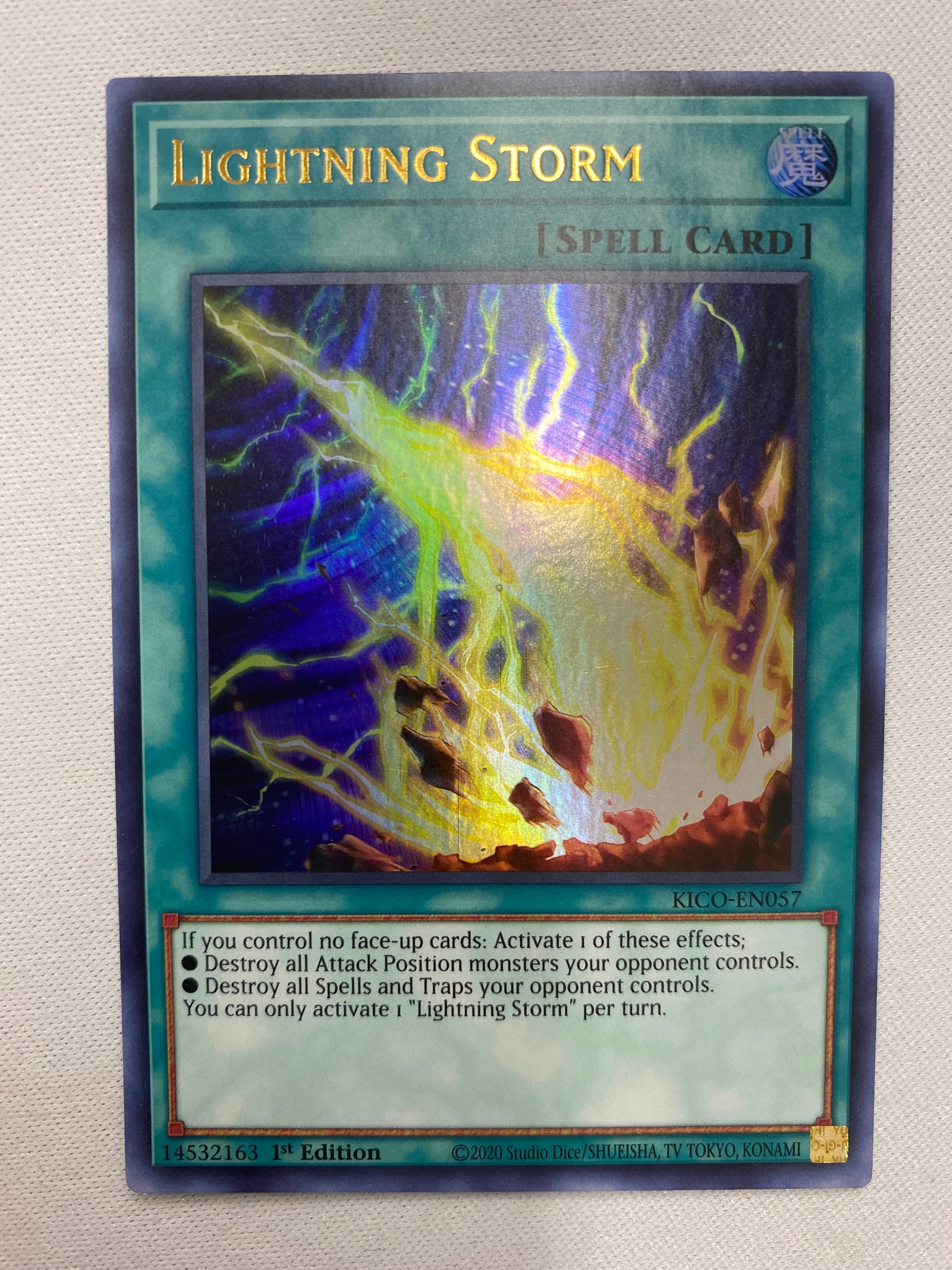 Yugioh Lightning Storm KICO-EN057 Ultra Rare 1st Edition NM Yugioh Lightning Storm KICO-EN057 Ultra Rare 1st Edition NM