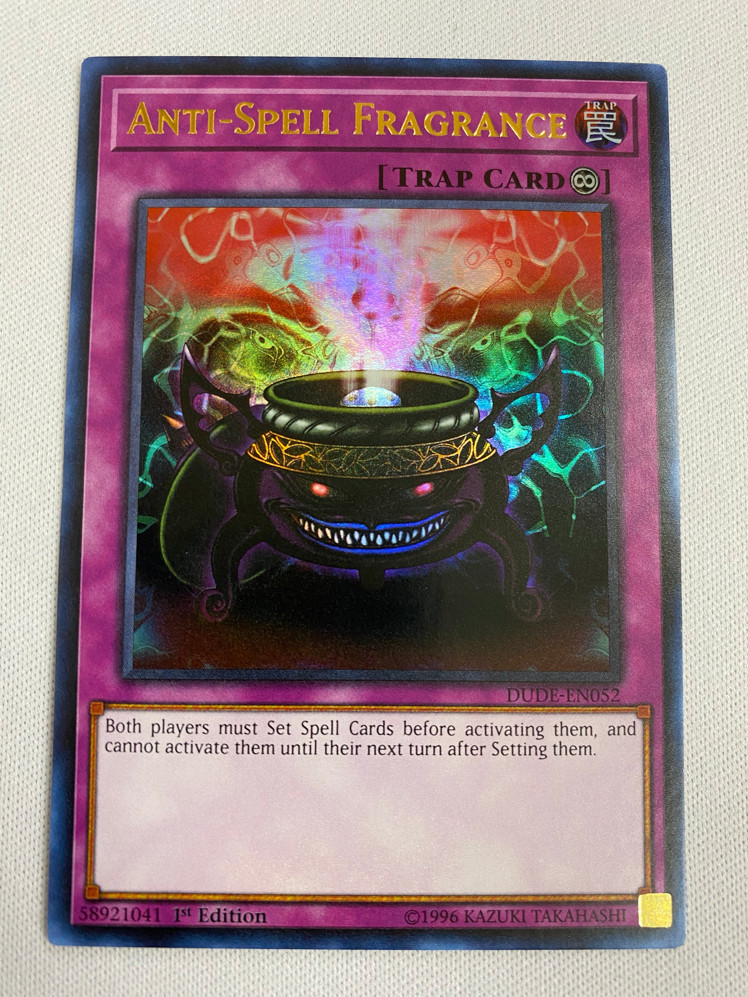 Yugioh Anti-Spell Fragrance DUDE-EN052 Ultra Rare 1st Edition Near Min