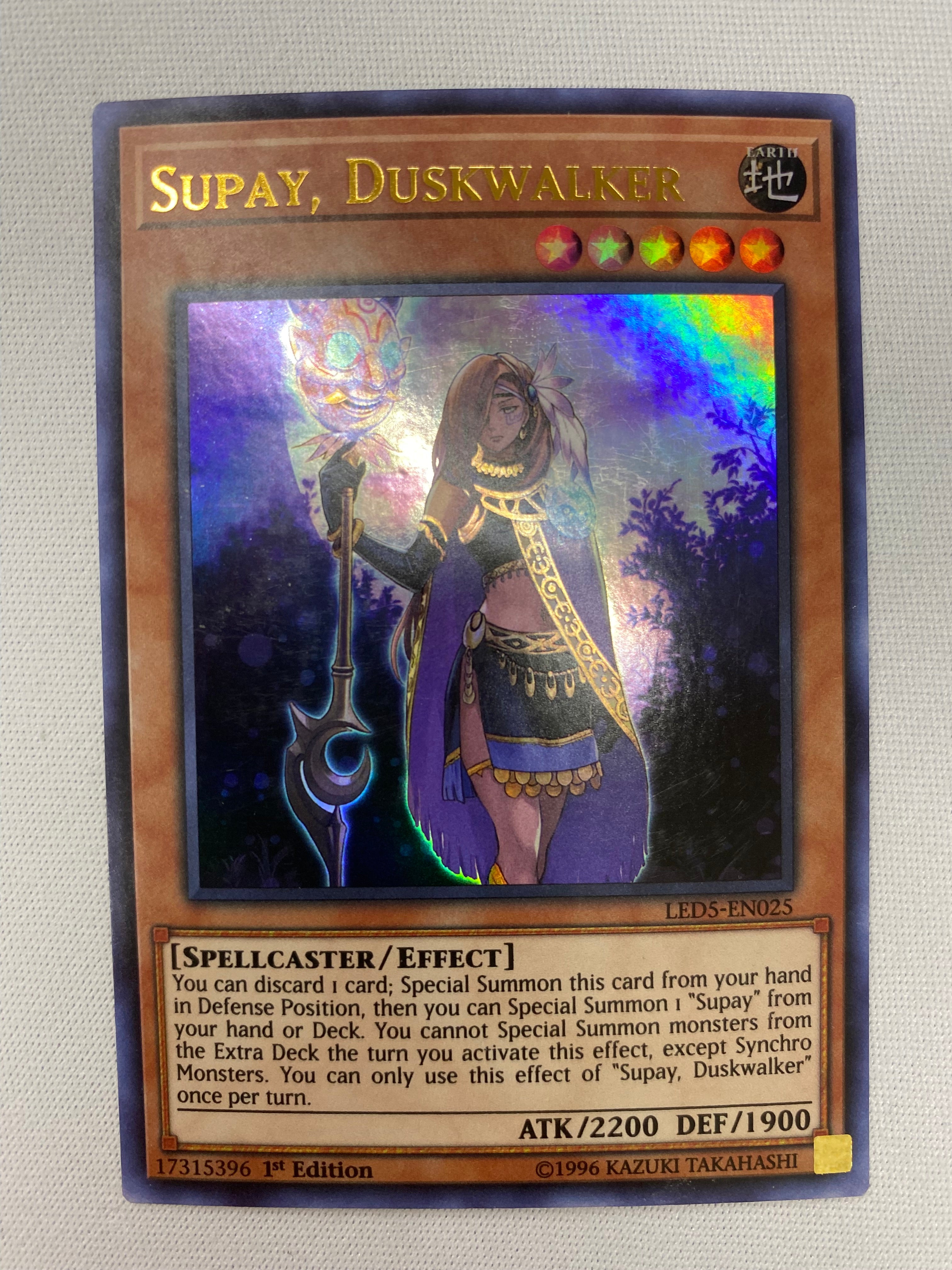 yugioh supay deck Yugioh Supay, Duskwalker LED5-EN025 Legendary Duelists Ultra Rare 1st