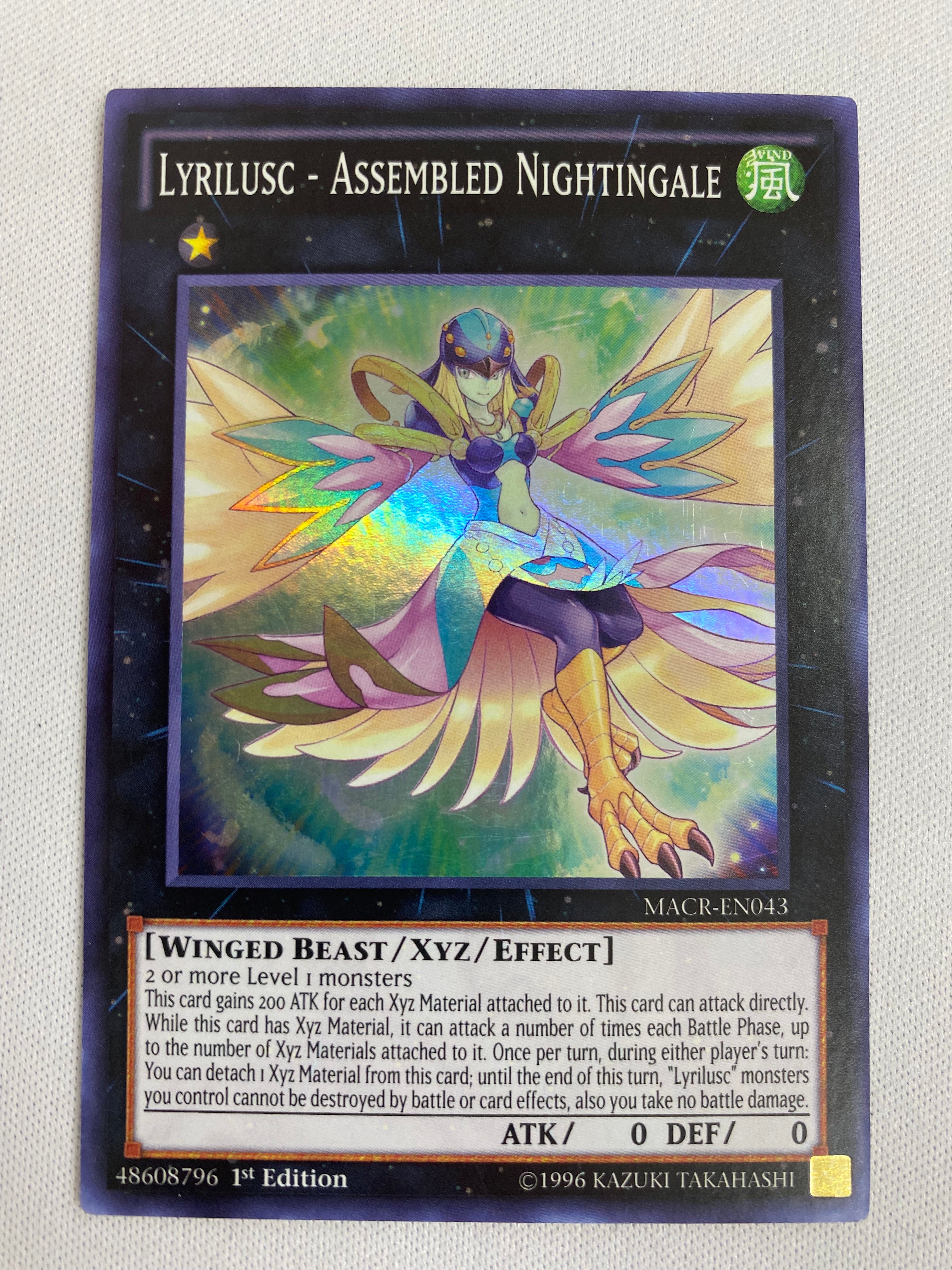 Yugioh Lyrilusc Assembled Nightingale MACR-EN043 Super Rare 1st Editio
