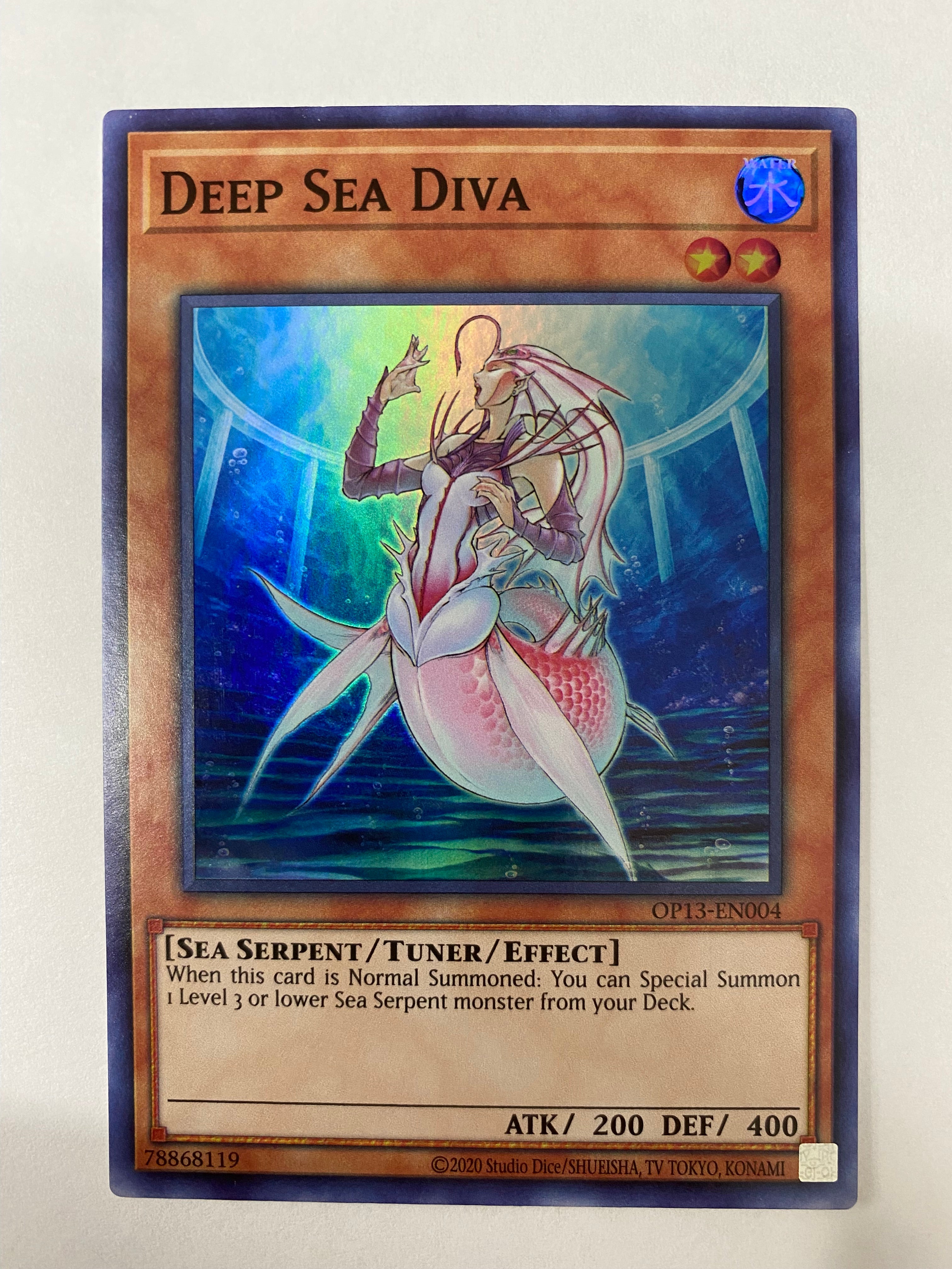 Yugioh! Deep Sea Diva OP13-EN004 Super Rare Unlimited Edition Near Min Yugioh! Deep Sea Diva OP13-EN004 Super Rare Unlimited Edition Near Min