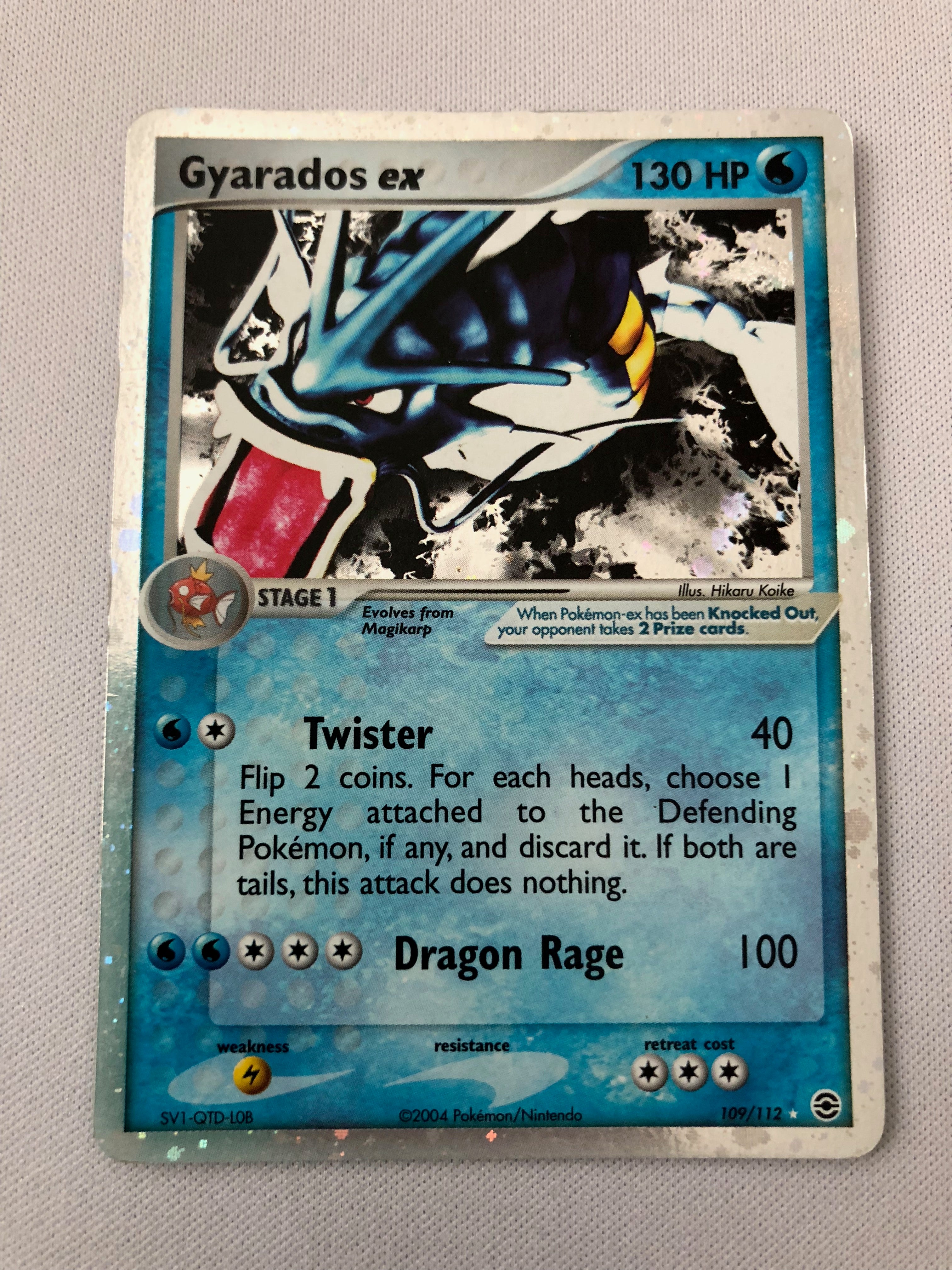 gyarados ex pokemon card Gyarados ex 109/112 Holo Rare Fire Red Leaf Green Pokemon Card NM/EX