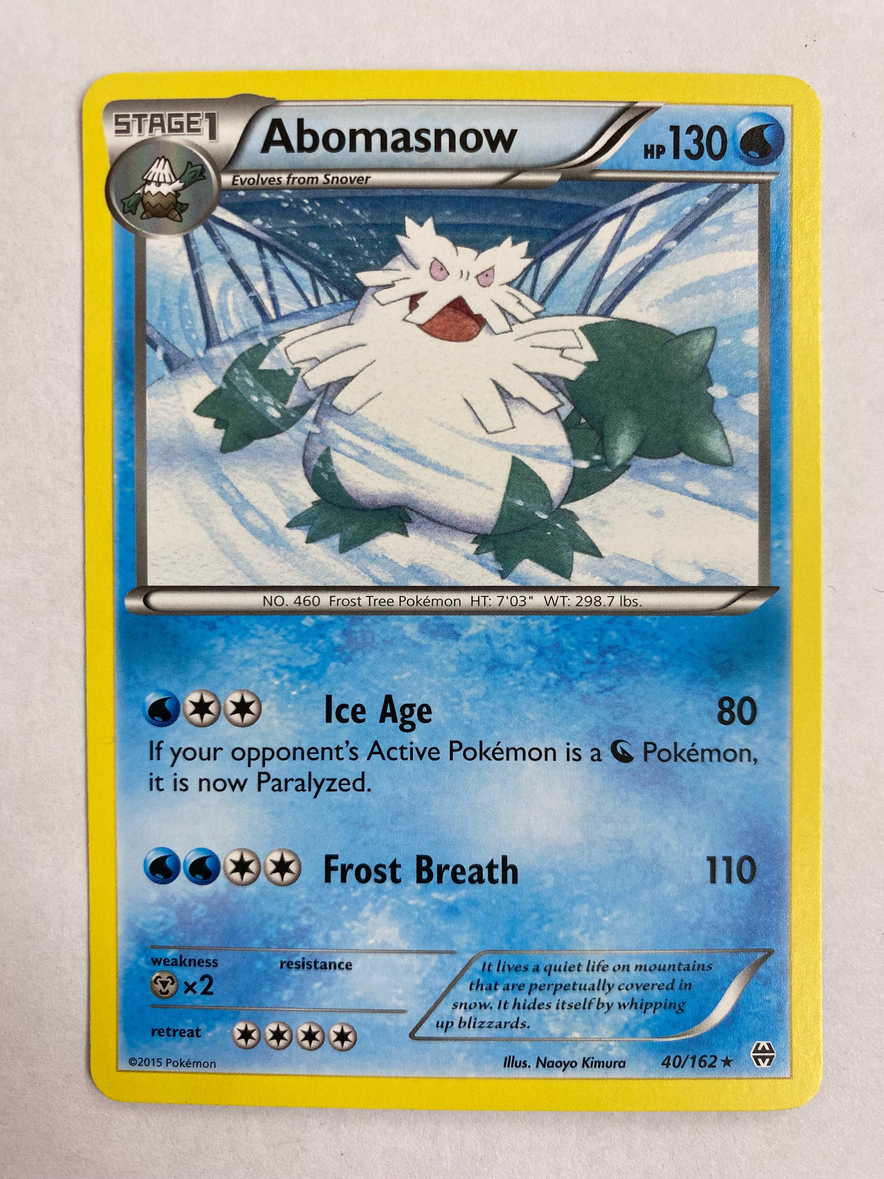 abomasnow pokemon card Abomasnow | Chilling Reign