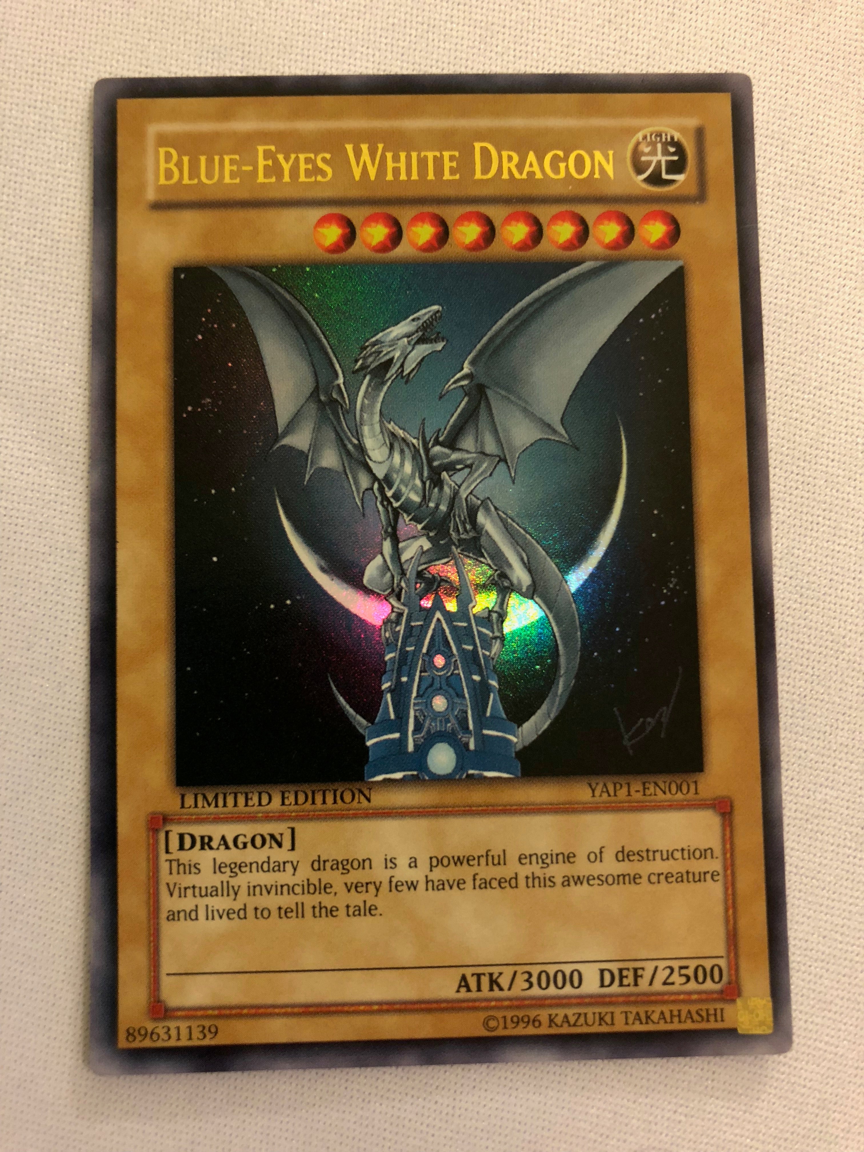 yugioh yap1 card list Yugioh Blue-Eyes White Dragon YAP1-EN001 Ultra Rare Anniversary Pack N