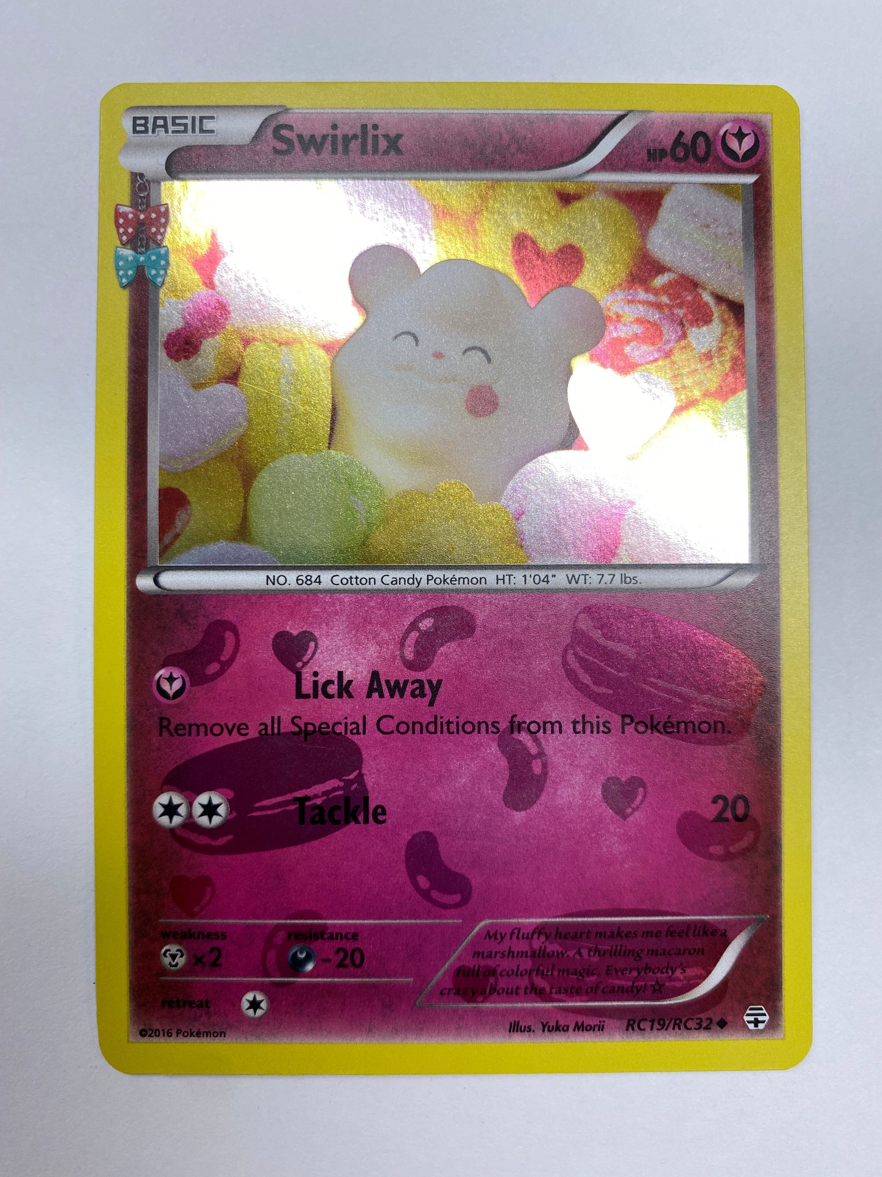 pokemon swirlix card Swirlix RC19/RC32 Generations Reverse Holo Pokemon Card Near Mint