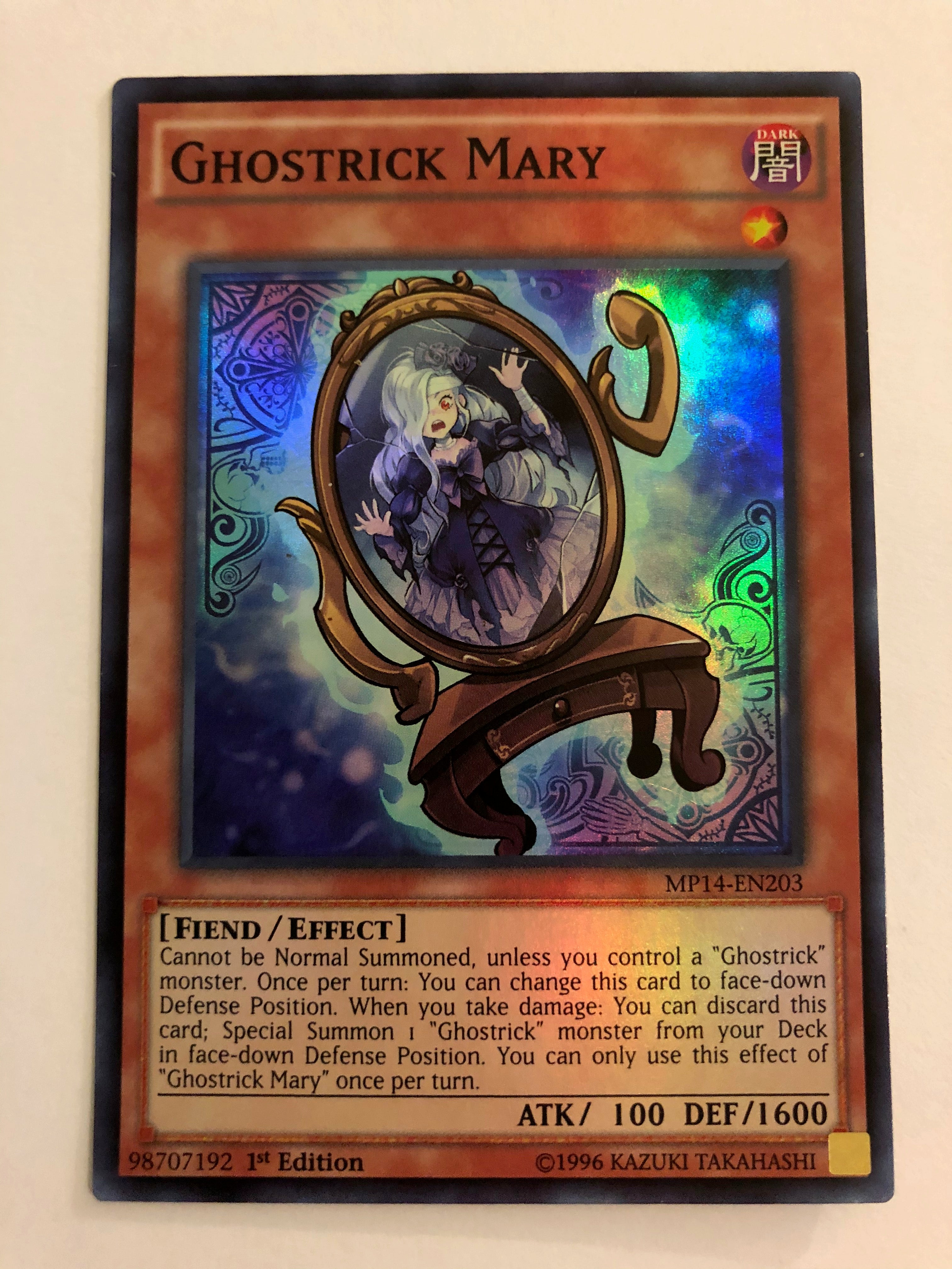 yugioh deck ghostrick Yugioh Ghostrick Mary MP14-EN203 1st Edition Super Rare Near Mint