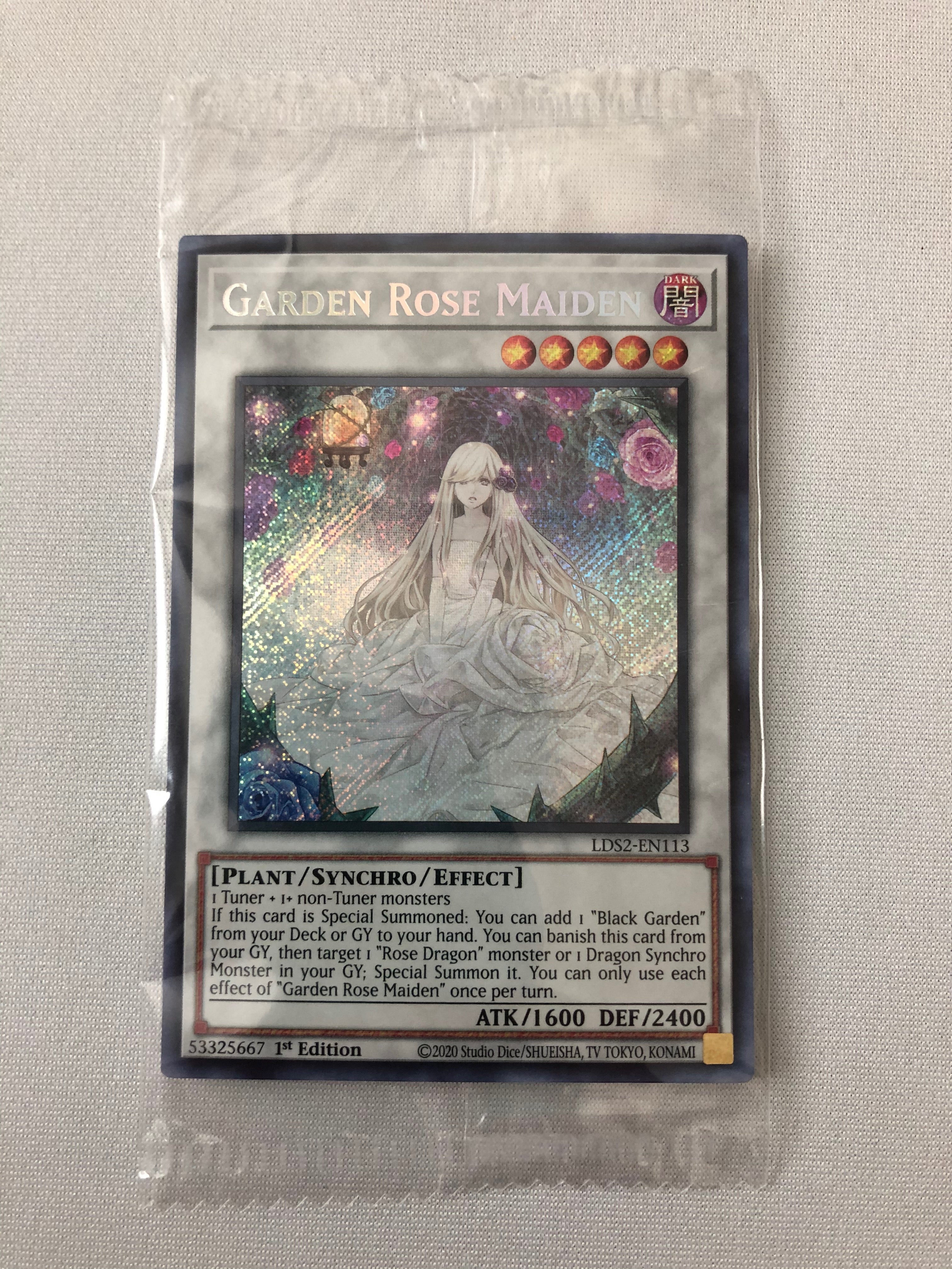 Yugioh Garden Rose Maiden LDS2-EN113 Sealed Secret Rare 1st Edition Ne Yugioh Garden Rose Maiden LDS2-EN113 Sealed Secret Rare 1st Edition Ne