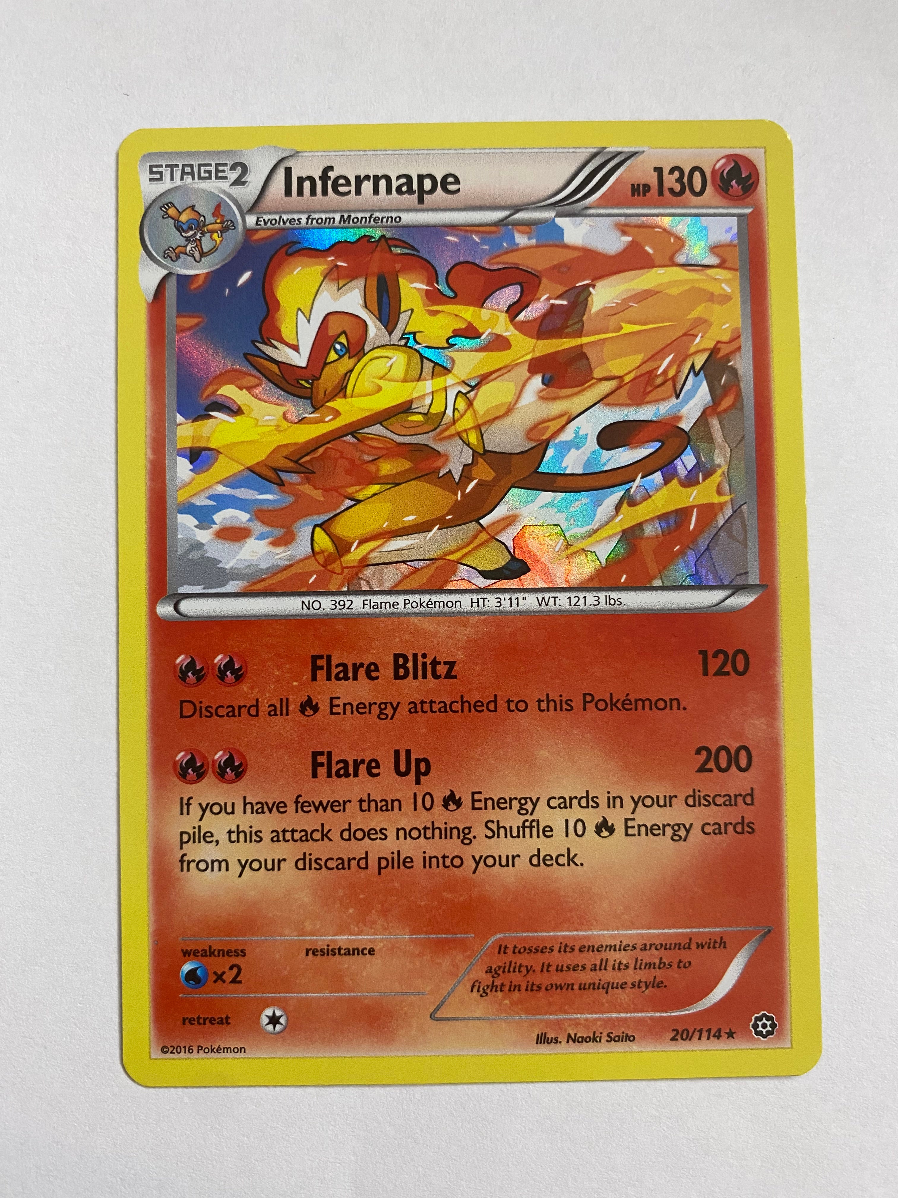 Infernape 20/114 Holo Rare Pokemon Card Near Mint Infernape 20/114 Holo Rare Pokemon Card Near Mint