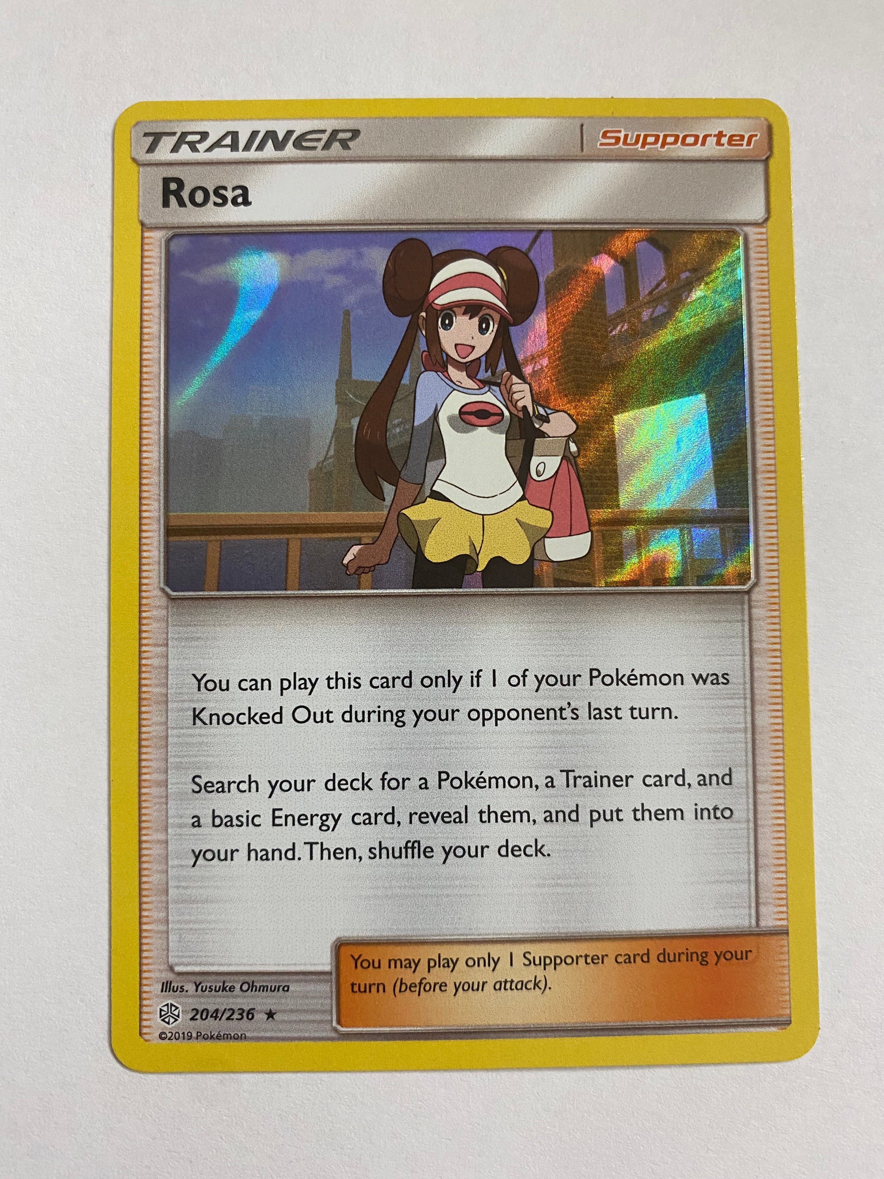 Rosa 204/236 Holo Rare Pokemon Card Trainer Naer Mint Rosa 204/236 Holo Rare Pokemon Card Trainer Naer Mint