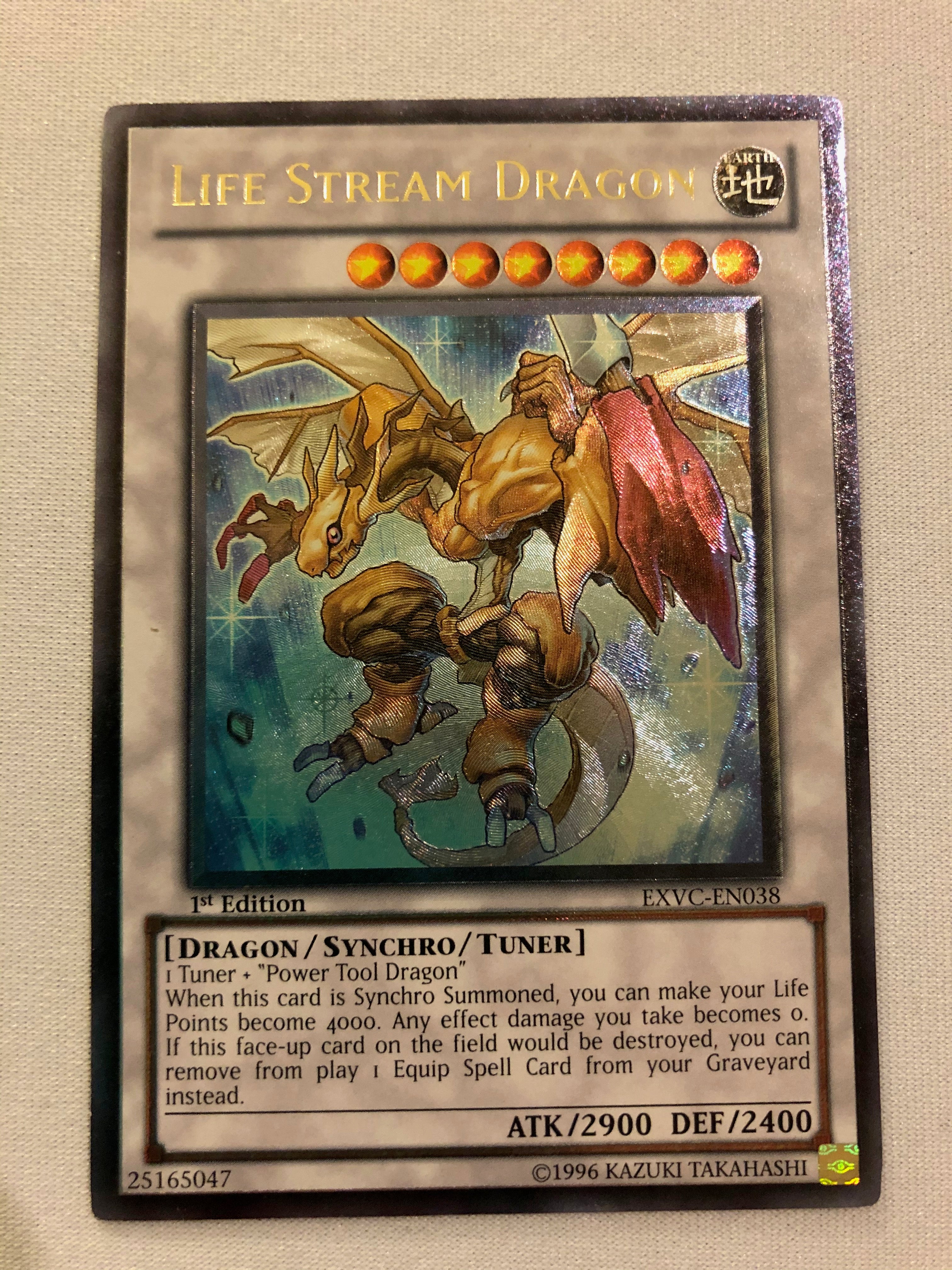 Yugioh Life Stream Dragon EXVC-EN038 Ultimate Rare 1st Edition Near Mi
