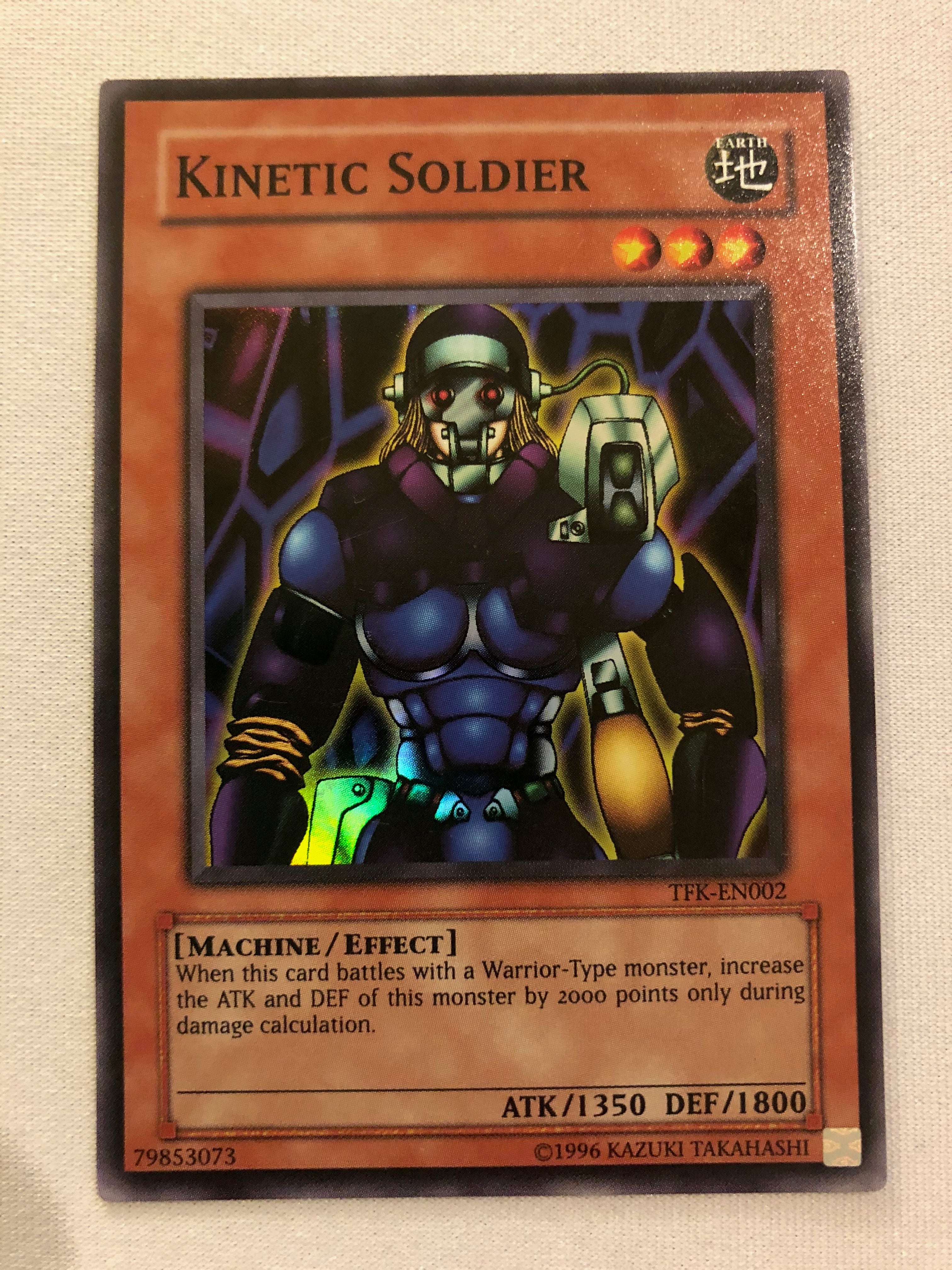 yugioh soldier cards Yugioh Kinetic Soldier TFK-EN002 Super Rare Near Mint
