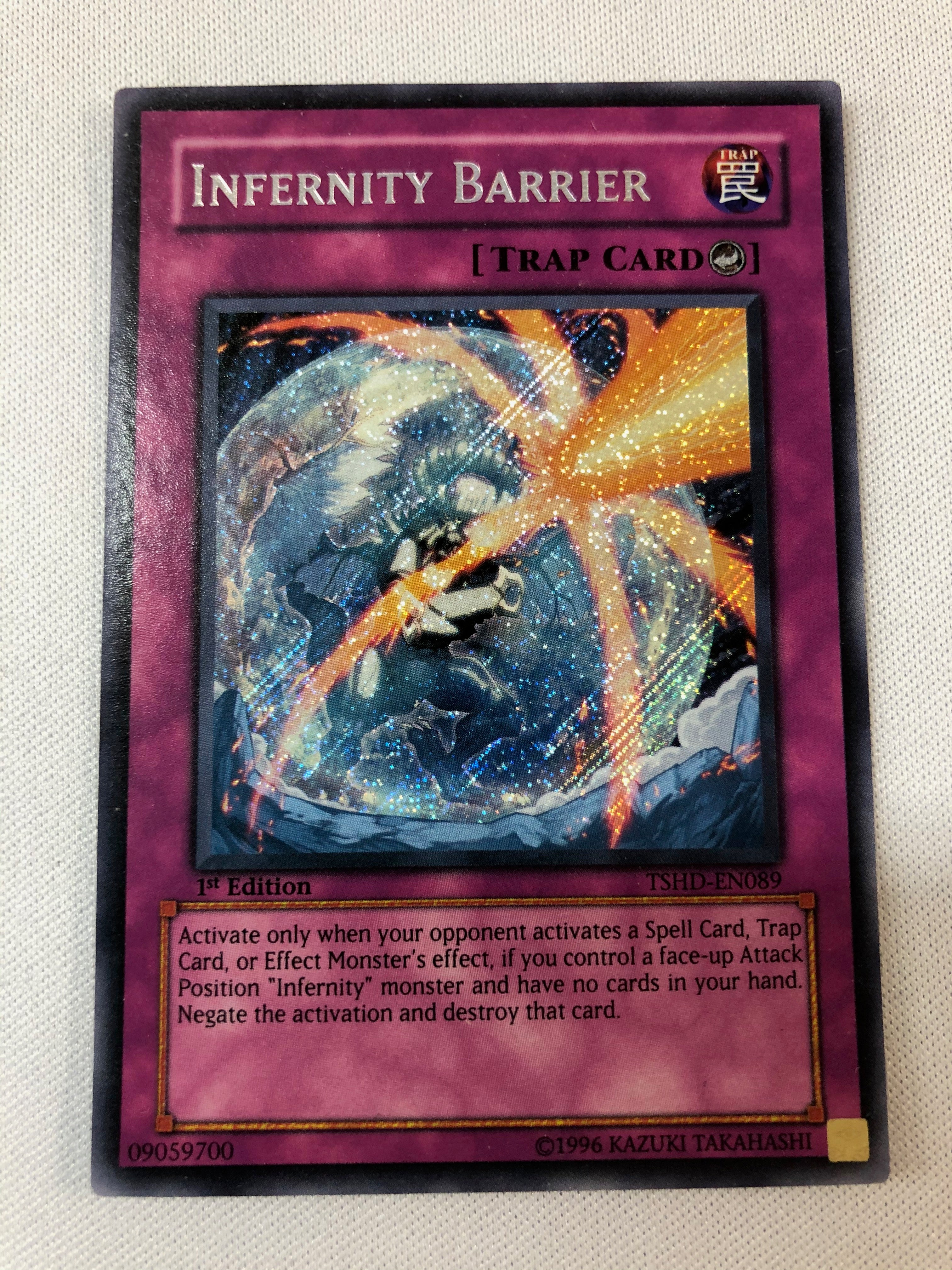 infernity cards yugioh Yugioh Infernity Barrier TSHD-EN089 Secret Rare 1st Edition Near Mint