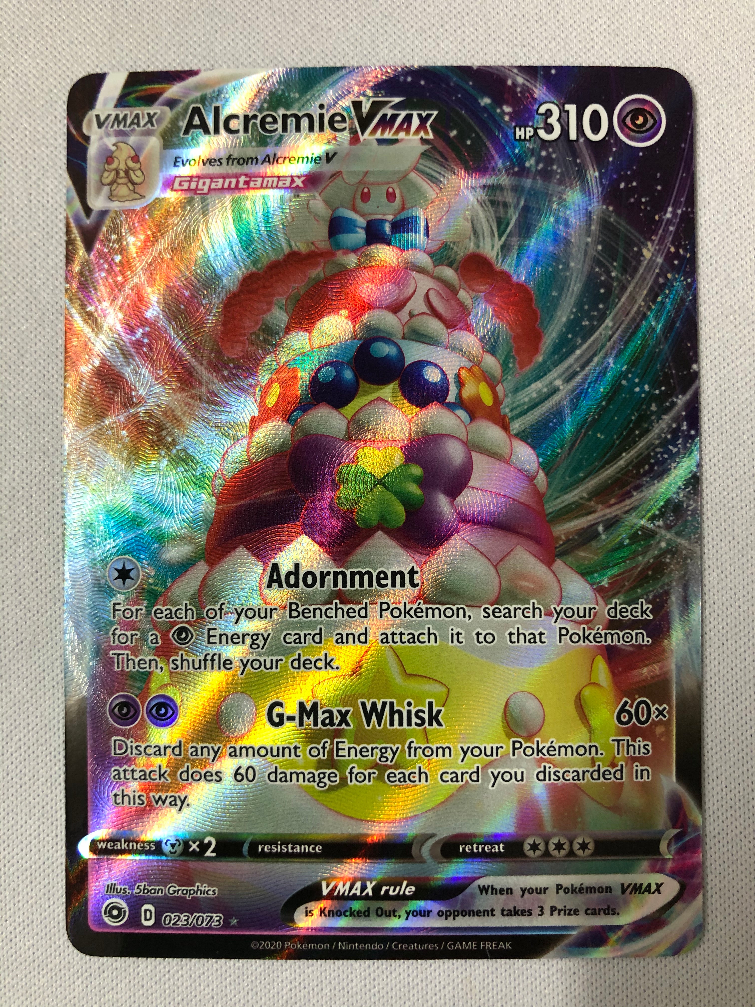 Alcremie VMAX 023/073 Champion's Path Holo Ultra Rare
