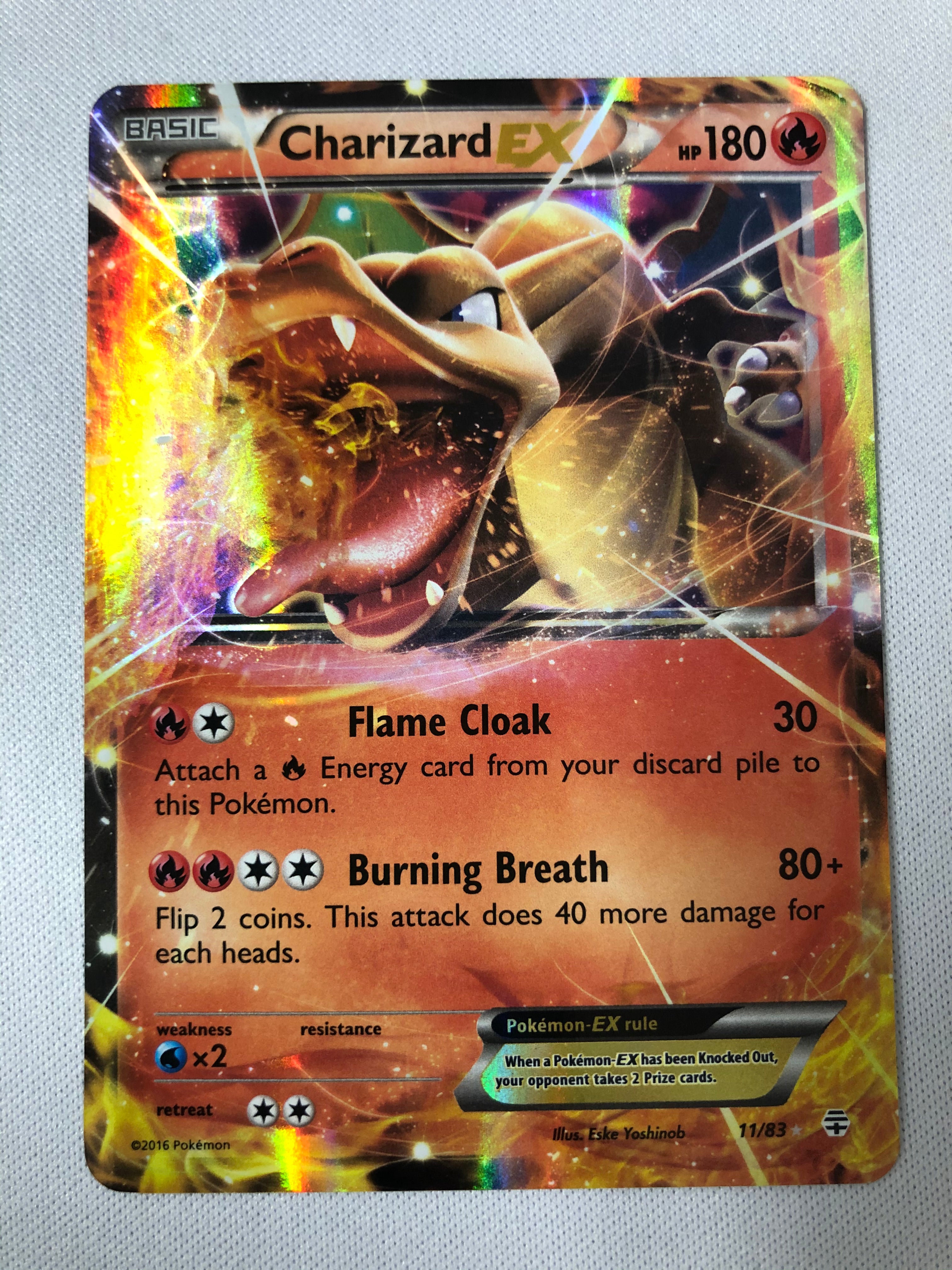 Charizard EX 11/83 Holo Ultra Rare Pokemon Card Near Mint Charizard EX 11/83 Holo Ultra Rare Pokemon Card Near Mint
