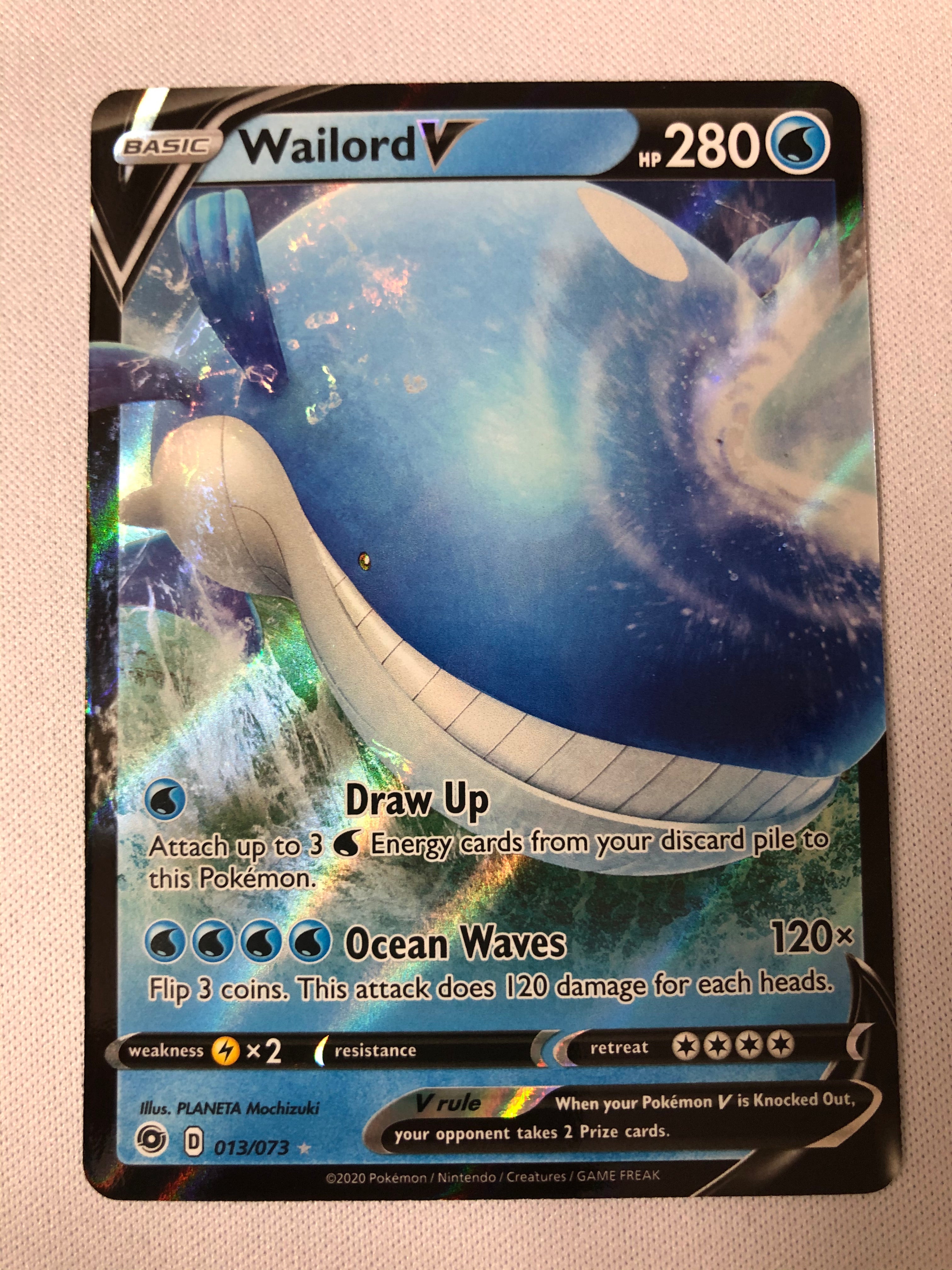 Wailord V 013/073 Champion's Path Holo Ultra Rare Pokemon Card Near Mi Wailord V 013/073 Champion's Path Holo Ultra Rare Pokemon Card Near Mi