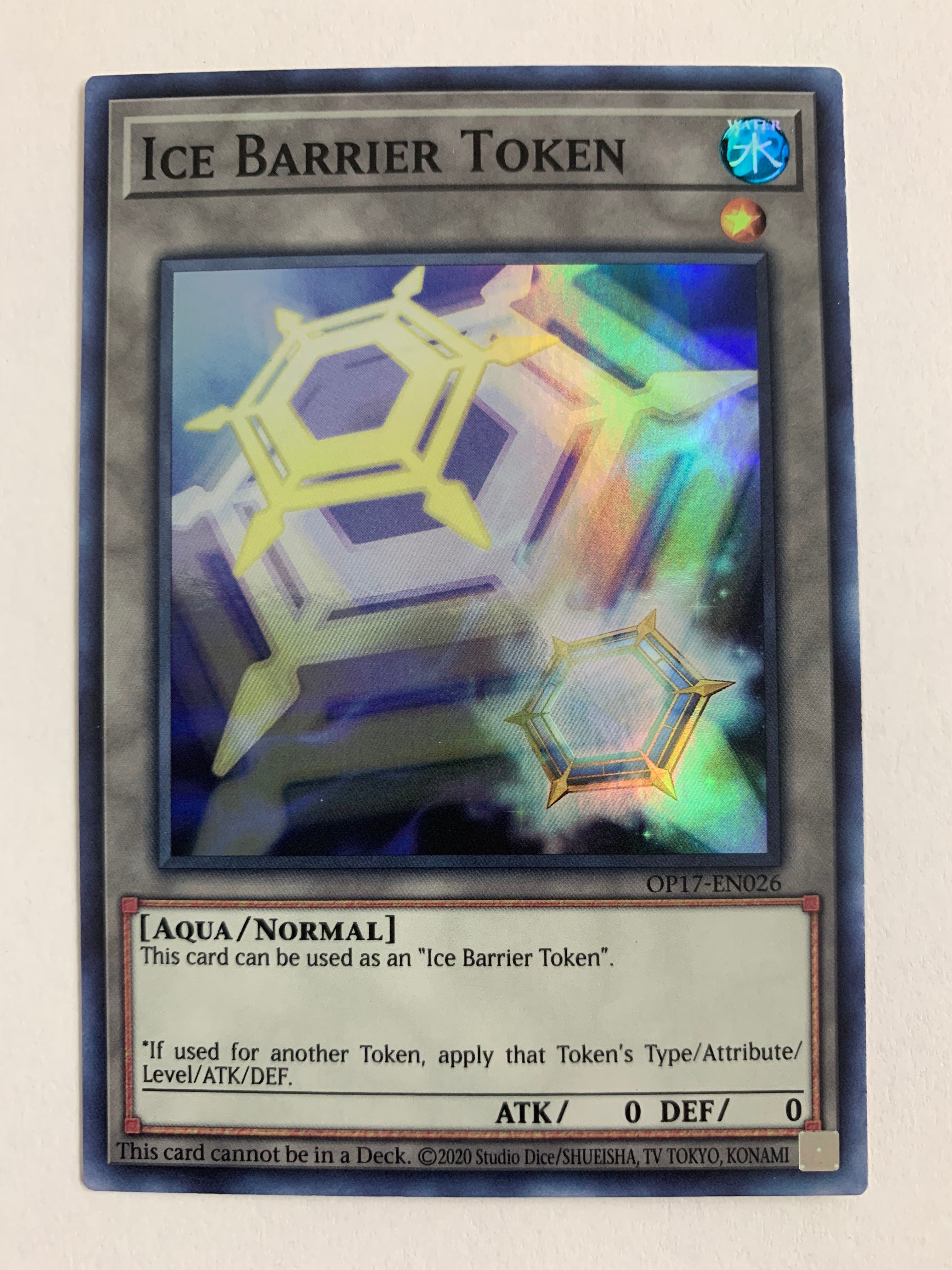 yugioh deck ice barrier Yugioh Ice Barrier Token OP17-EN026 Unlimited Edition Super Rare NM