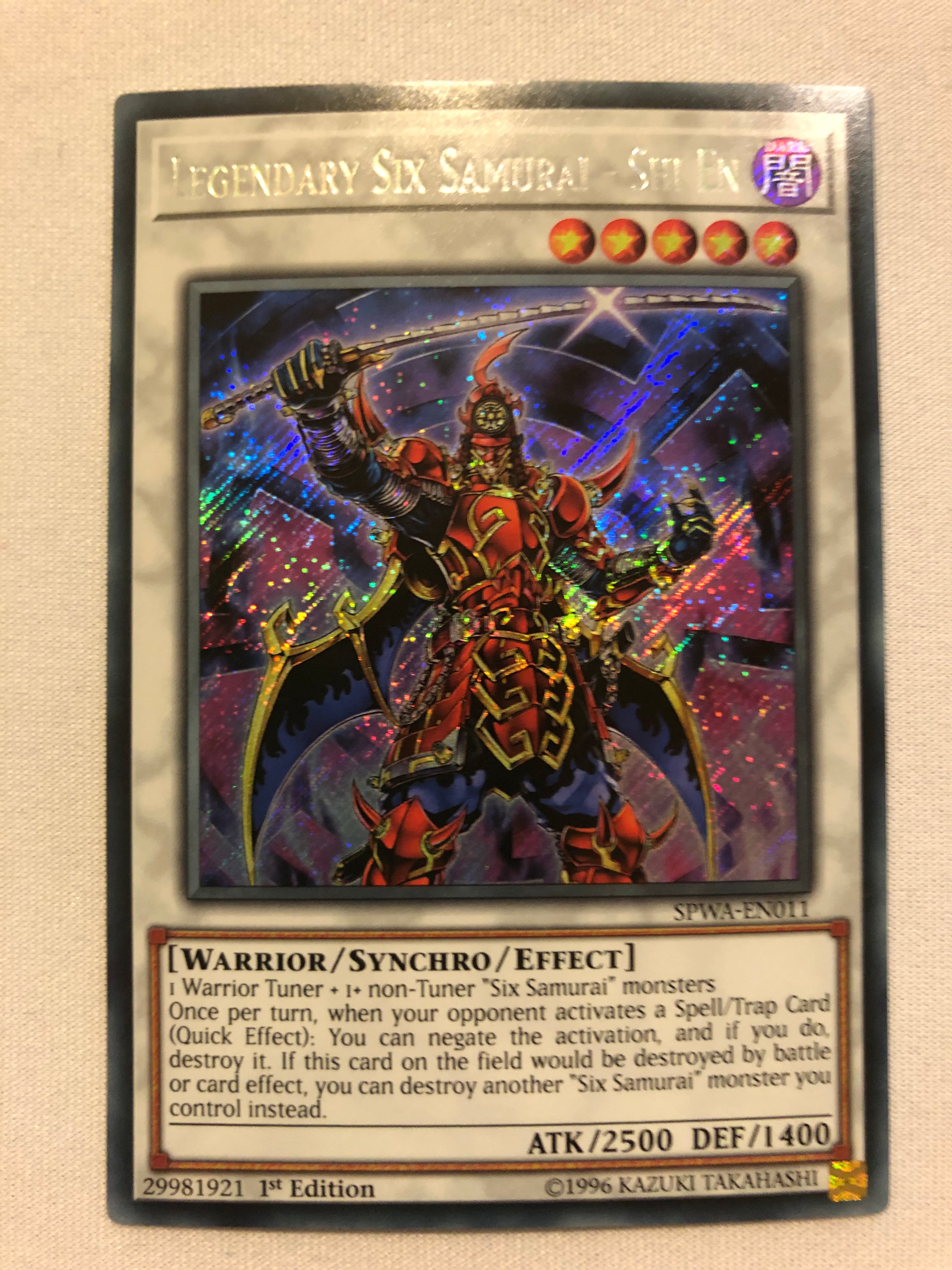 Yugioh Legendary Six Samurai