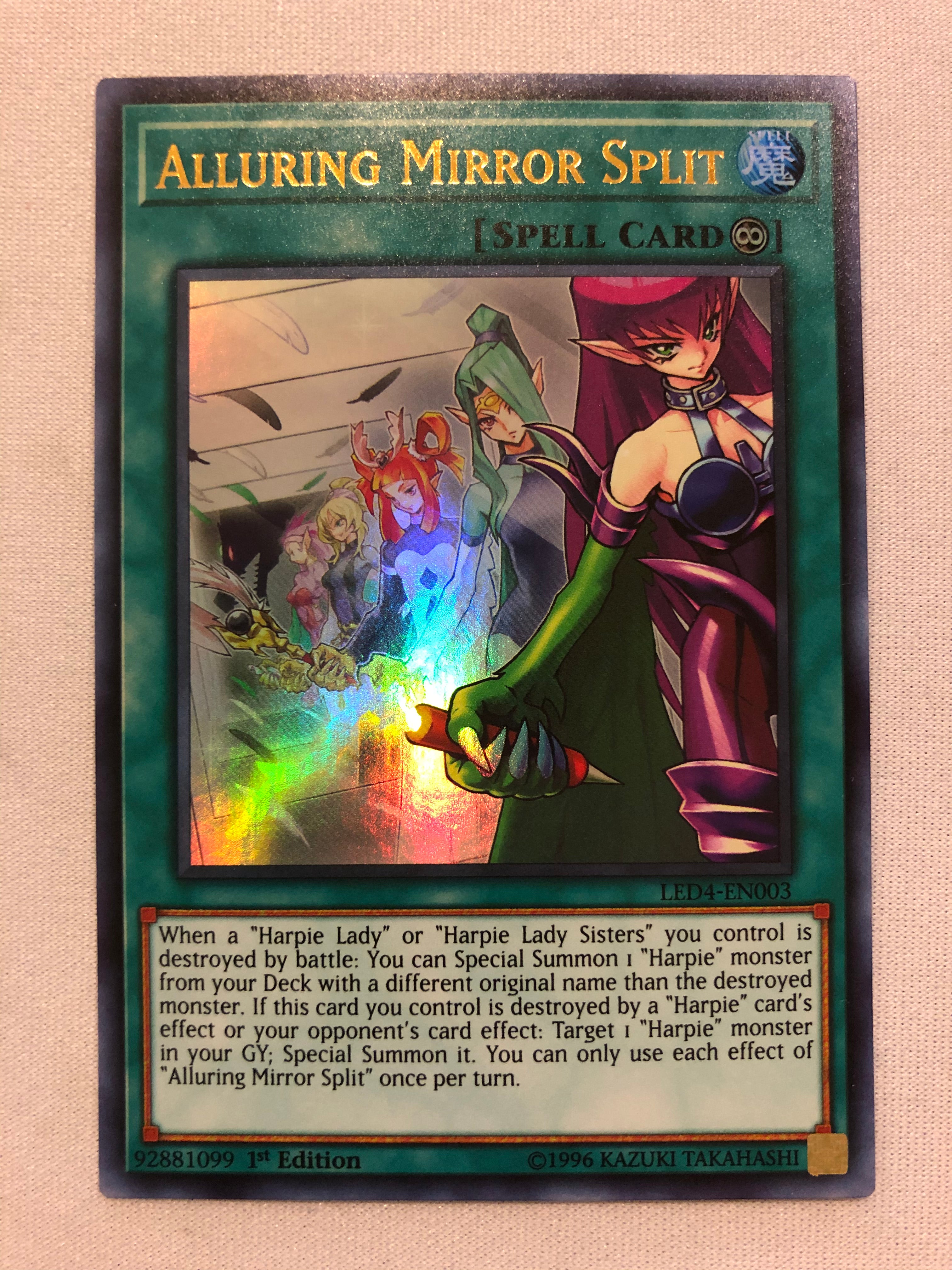 yugioh split deck Yugioh Alluring Mirror Split LED4-EN003 Ultra Rare 1st Edition Near Mi