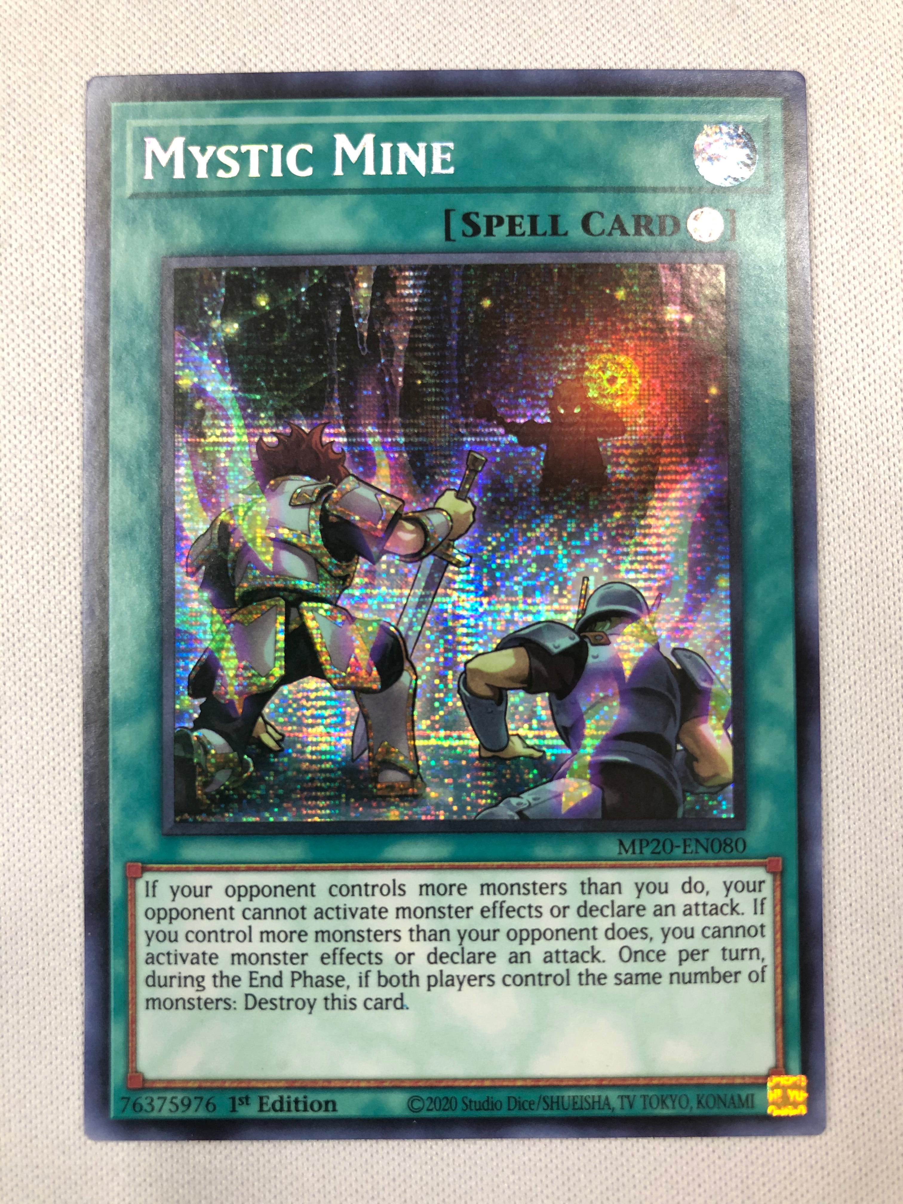 Yugioh Mystic Mine MP20-EN080 Prismatic Secret Rare 1st Edition Near M
