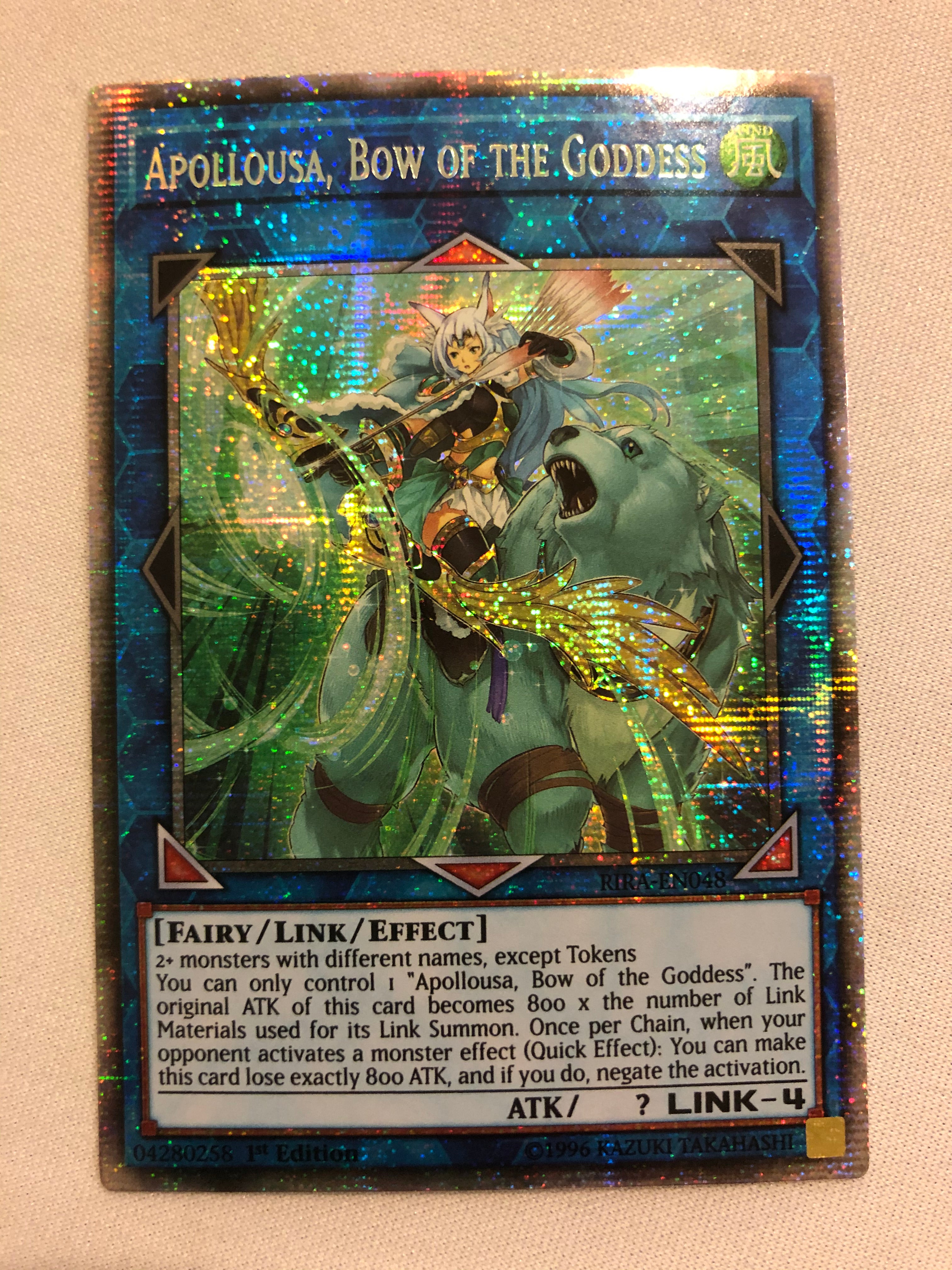 Yugioh Apollousa Bow of the Goddess RIRA-EN048 Starlight Rare 1st Edit
